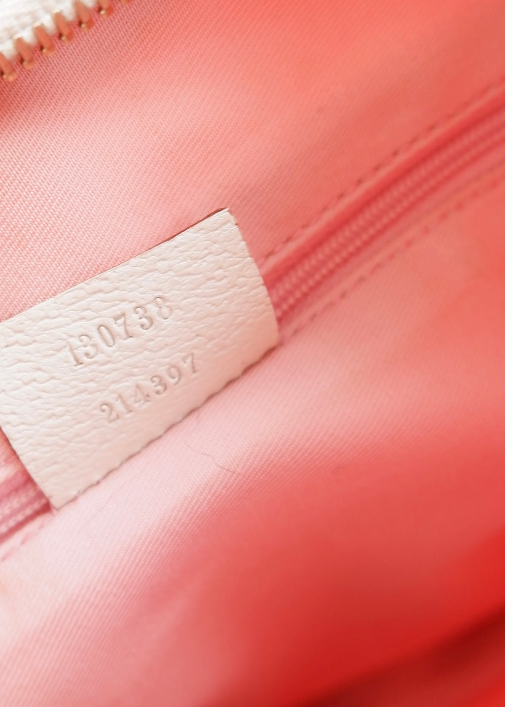 Authentic Preowned Gucci Pink/White GG Canvas Shoulder Bag