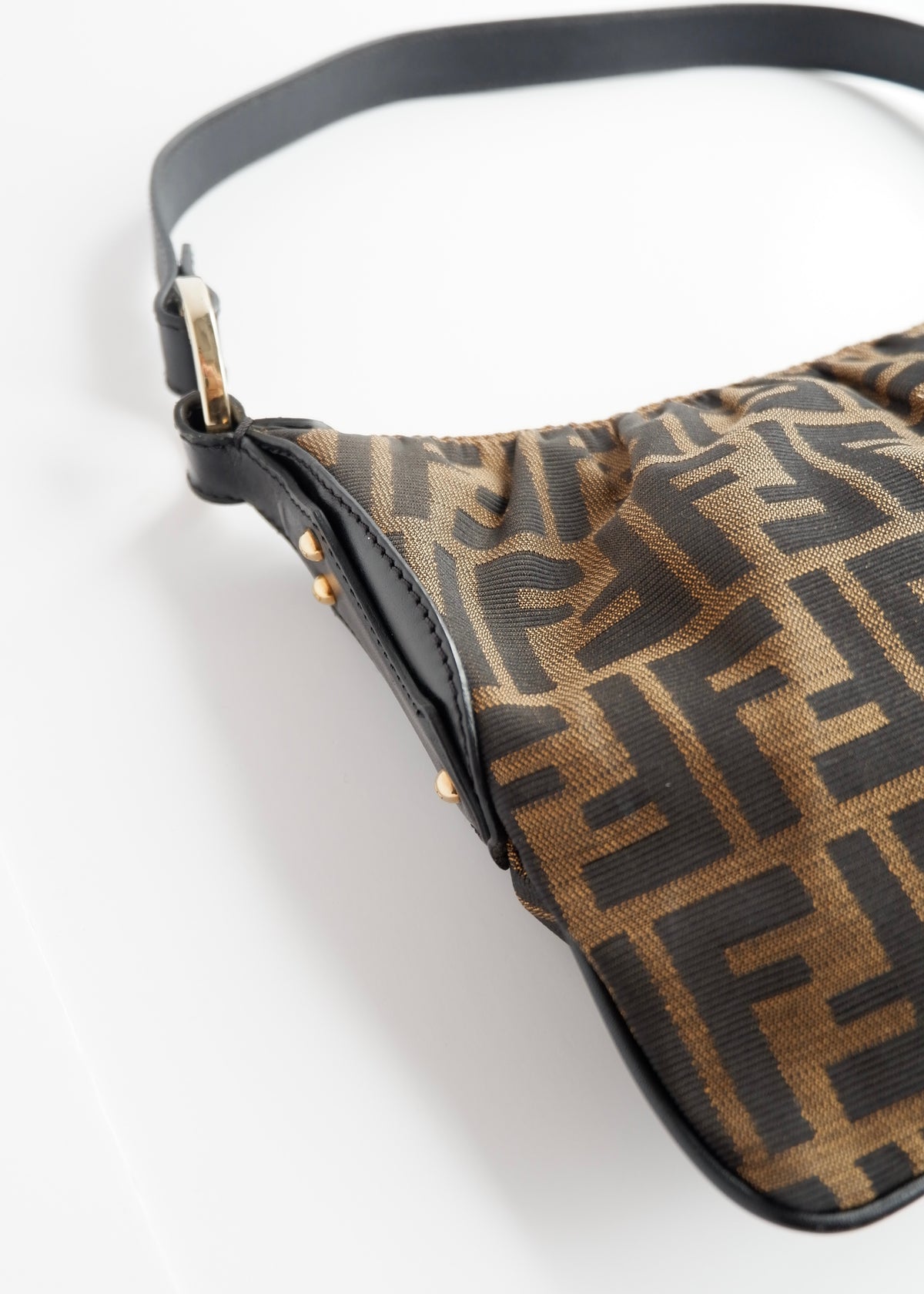 Preowned Fendi Brown Zucca Hobo Shoulder Bag