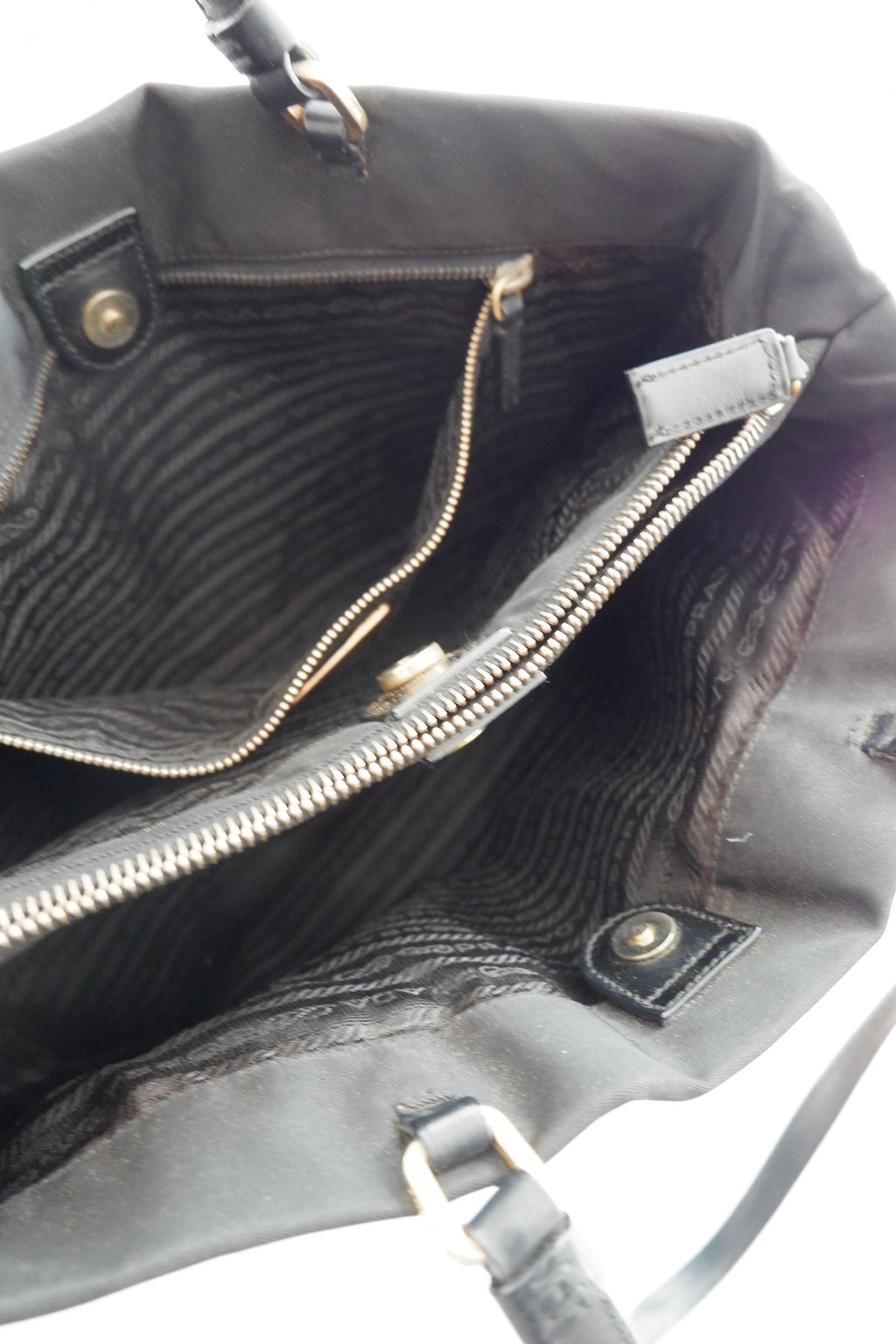 Authentic Preowned Prada Black Nylon Shoulder Tote GHW