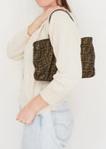 Authentic Preowned Vintage Fendi Brown Zucca Canvas Handbag