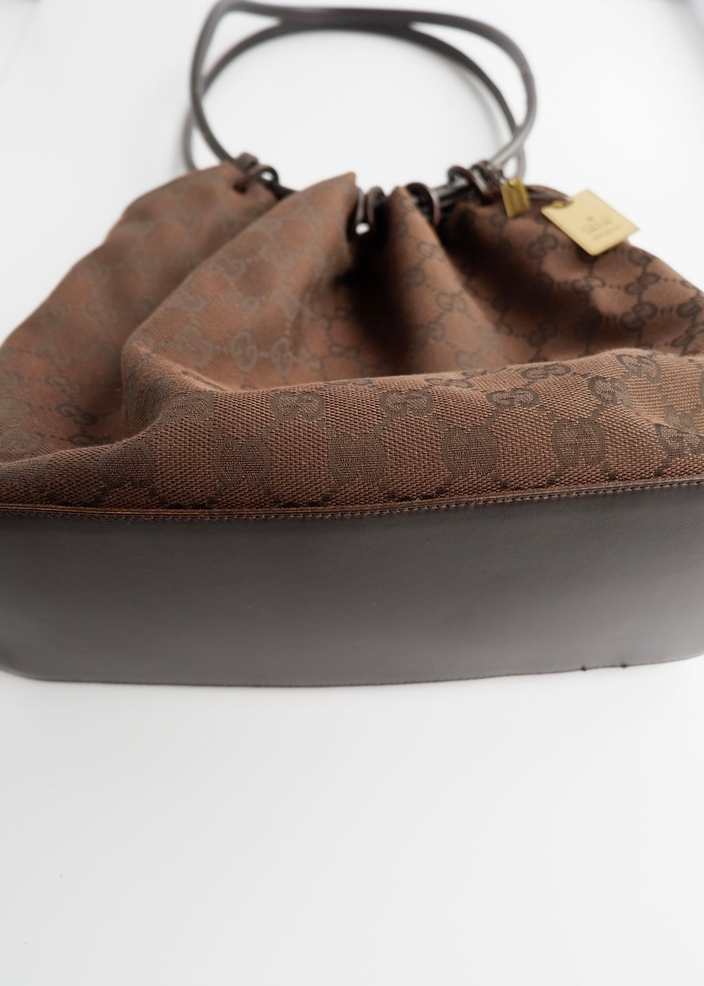 Authentic Preowned Gucci Brown GG Canvas Long Strap Shoulder Bag