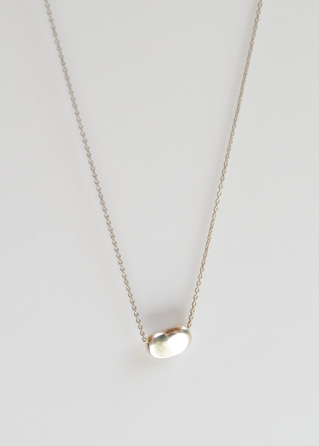 Authentic Preowned Tiffany & Co. Silver Bean Necklace (Small)