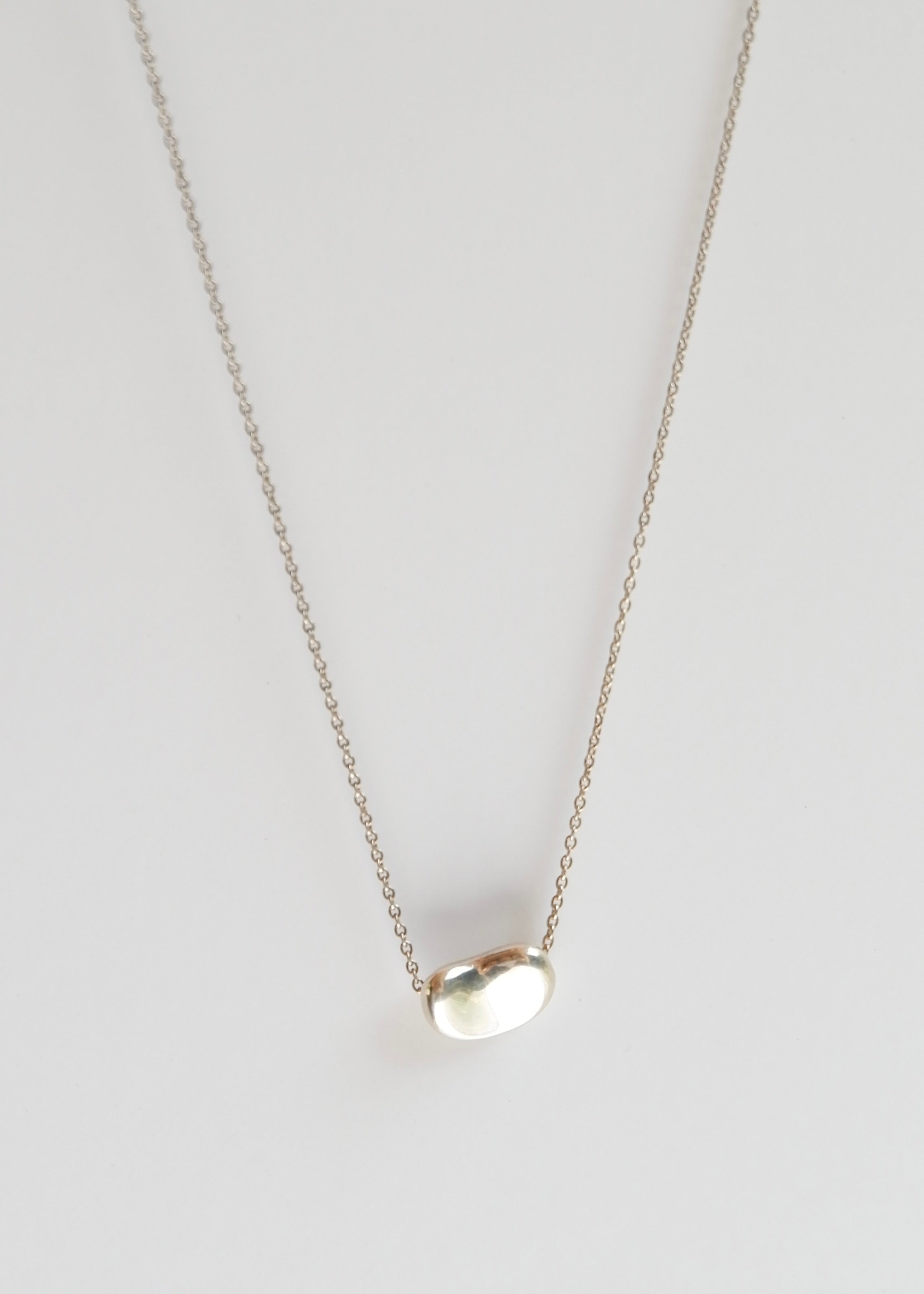 Authentic Preowned Tiffany & Co. Silver Bean Necklace (Small)