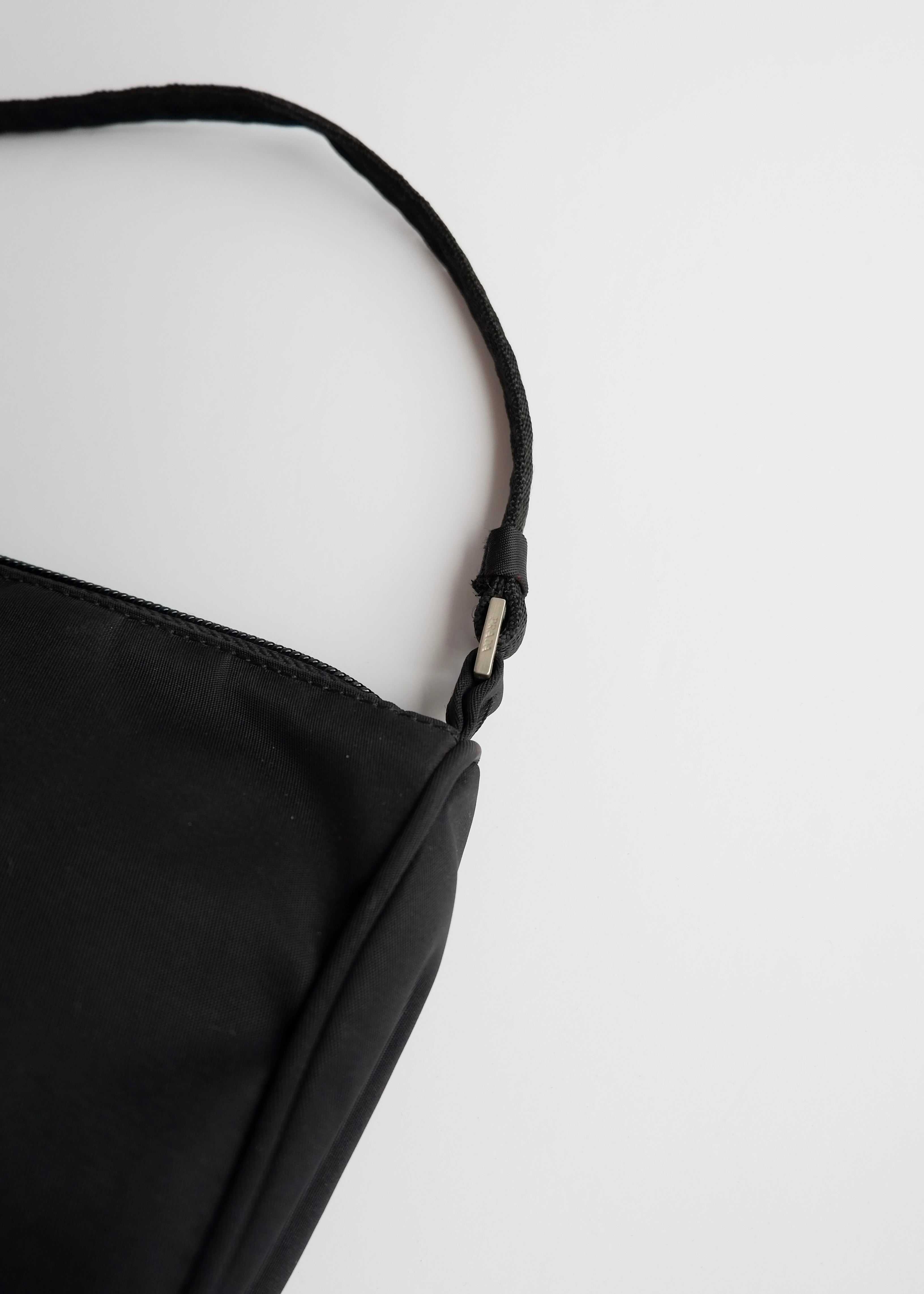 Authentic Preowned Prada Black Nylon Pochette/Shoulder Bag