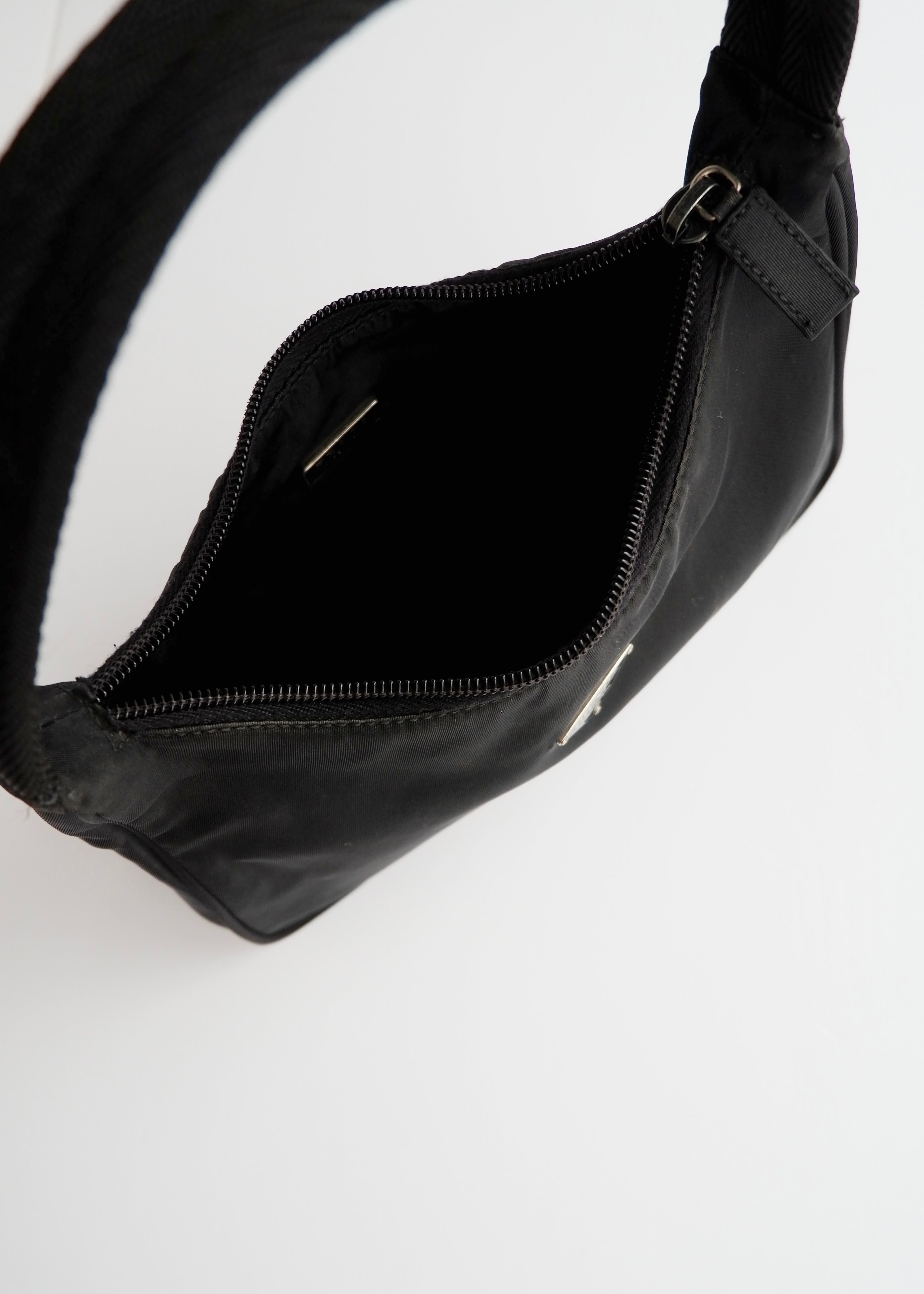 Authentic Preowned Prada Black Nylon Shoulder Bag
