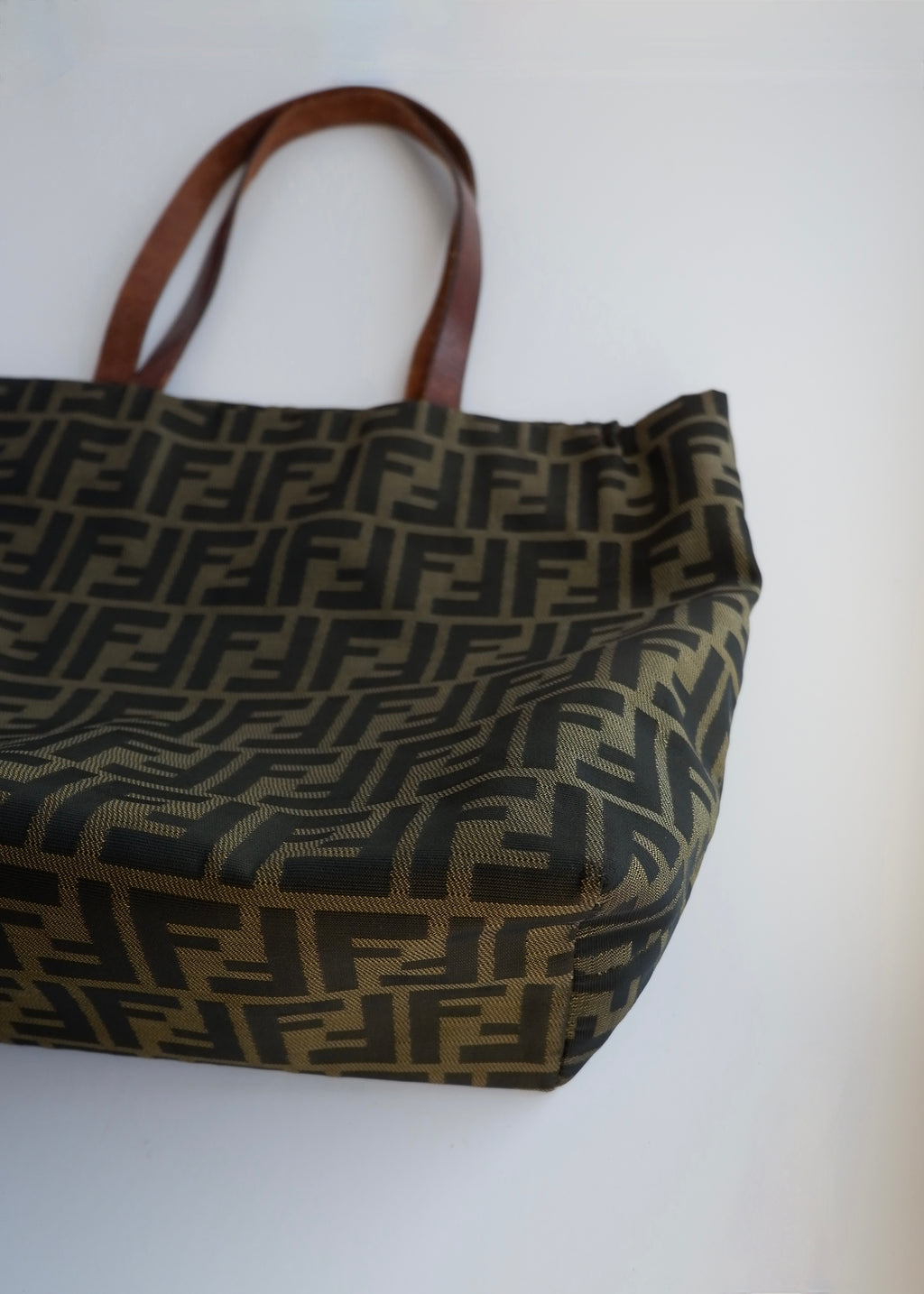 Authentic Preowned Fendi Brown Canvas Zucca Tote Bag