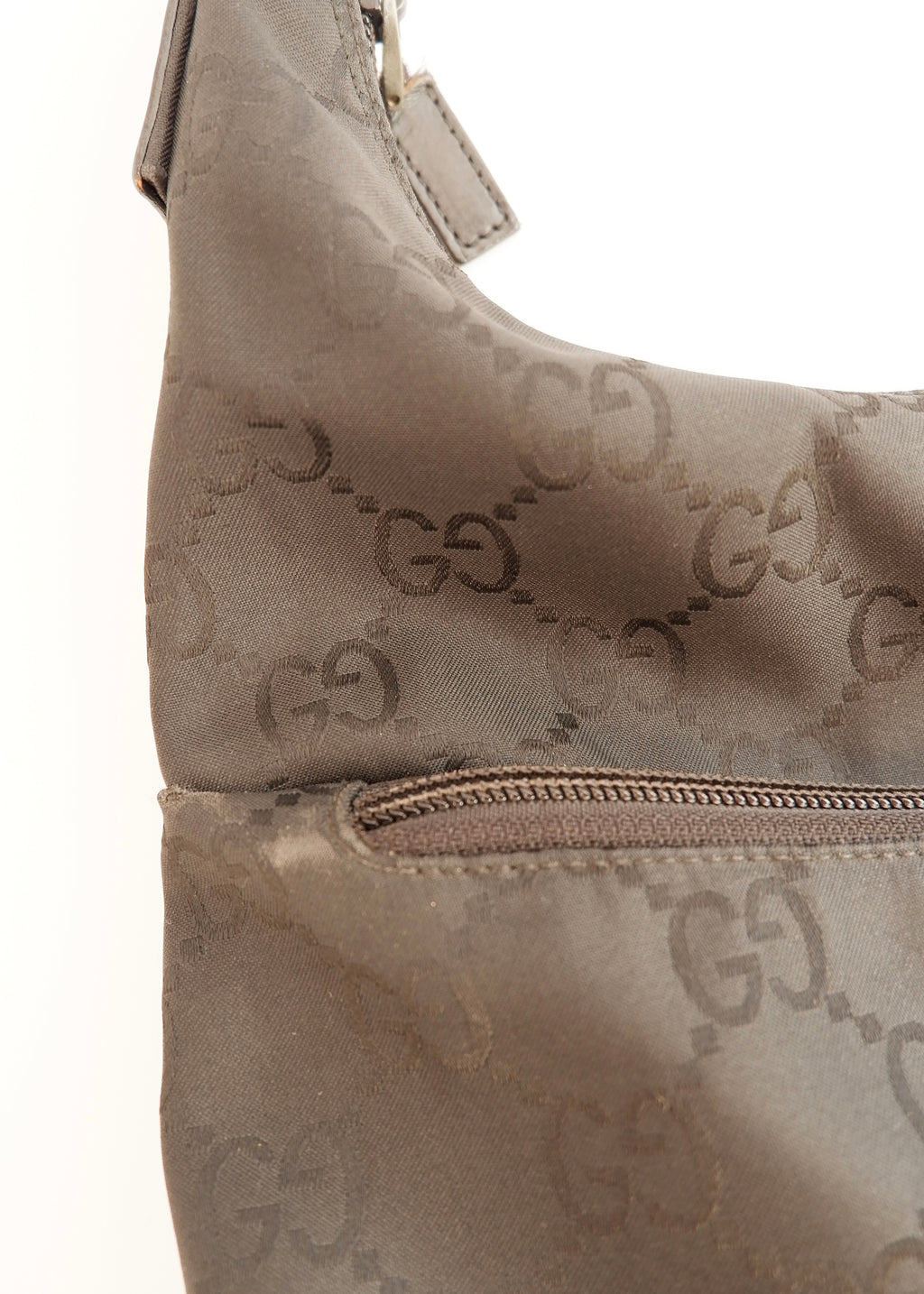 Authentique Sac à bandoulière Gucci en toile GG noire d'occasion