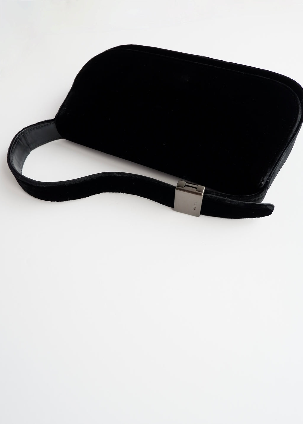 Authentic Preowned Prada Black Velvet Shoulder Bag