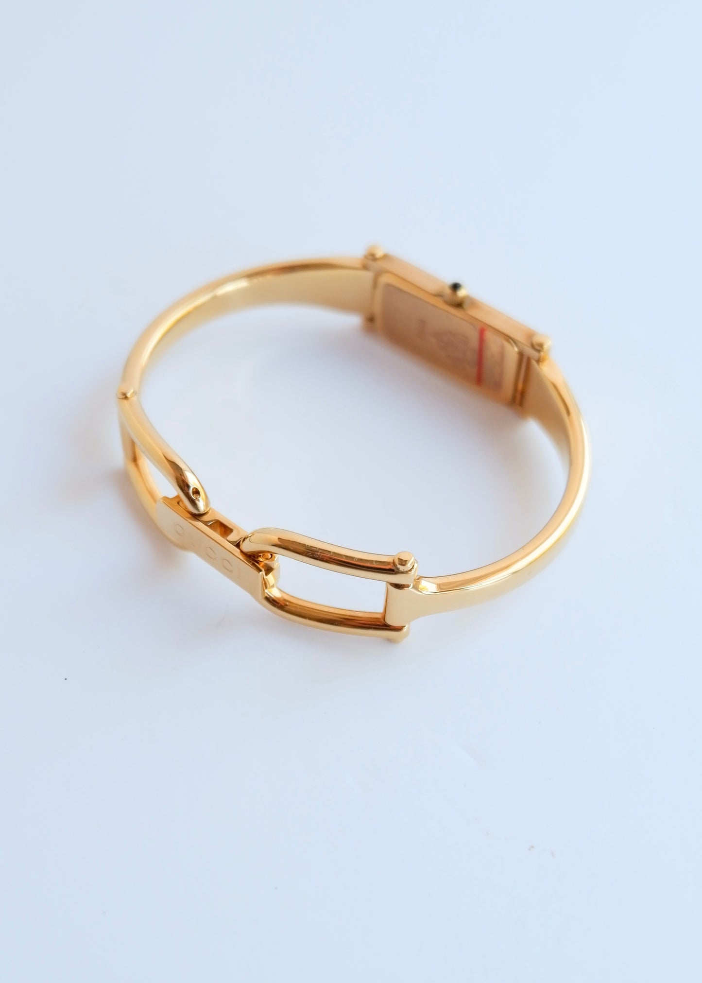 Authentic Preowned Vintage Gucci Gold Tone Horsebit Watch