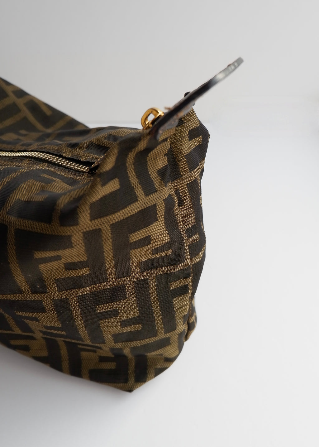 Authentic Preowned Vintage Fendi Brown Zucca Pouch