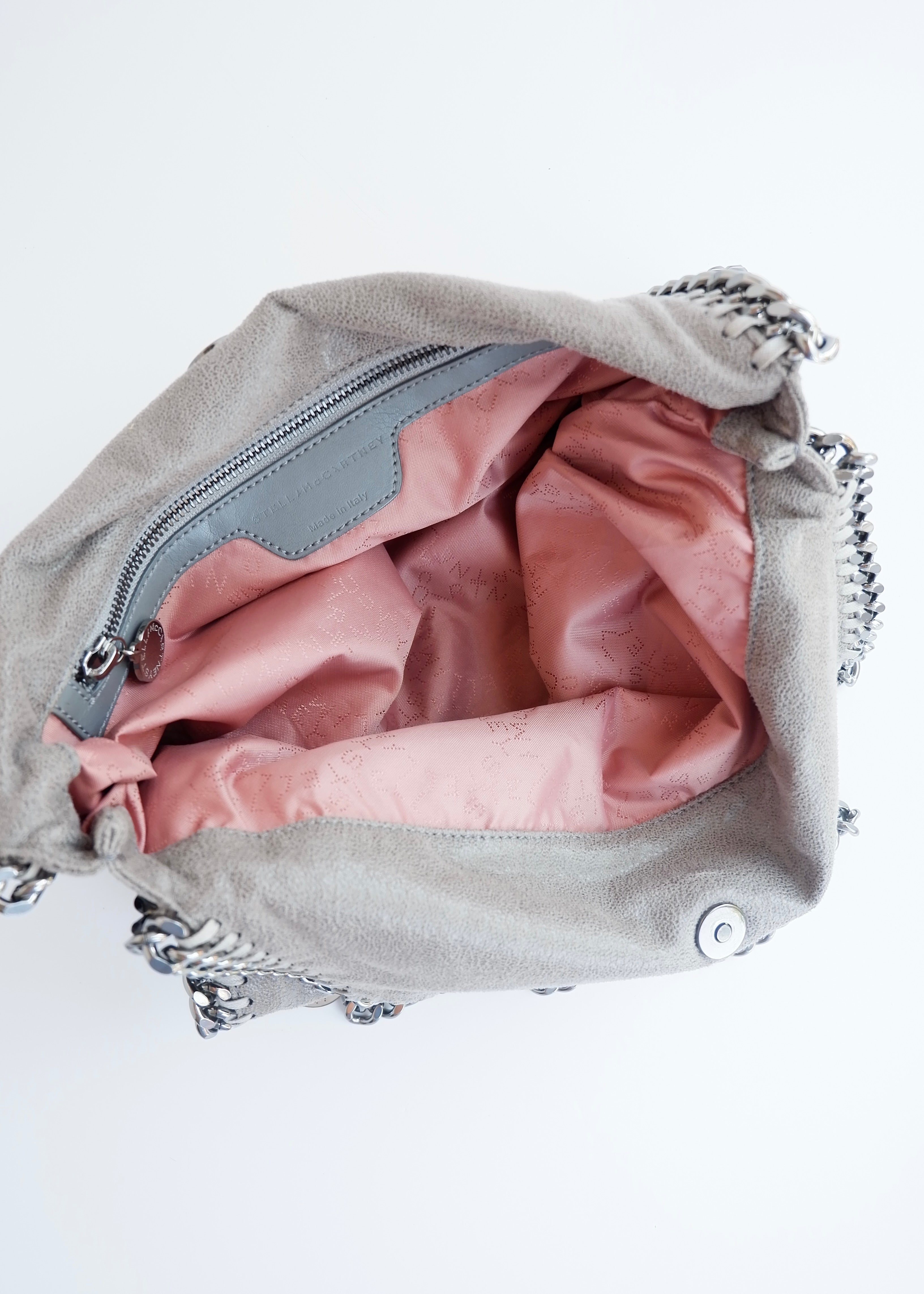 Sac à bandoulière Stella McCartney Falabella gris d'occasion authentique