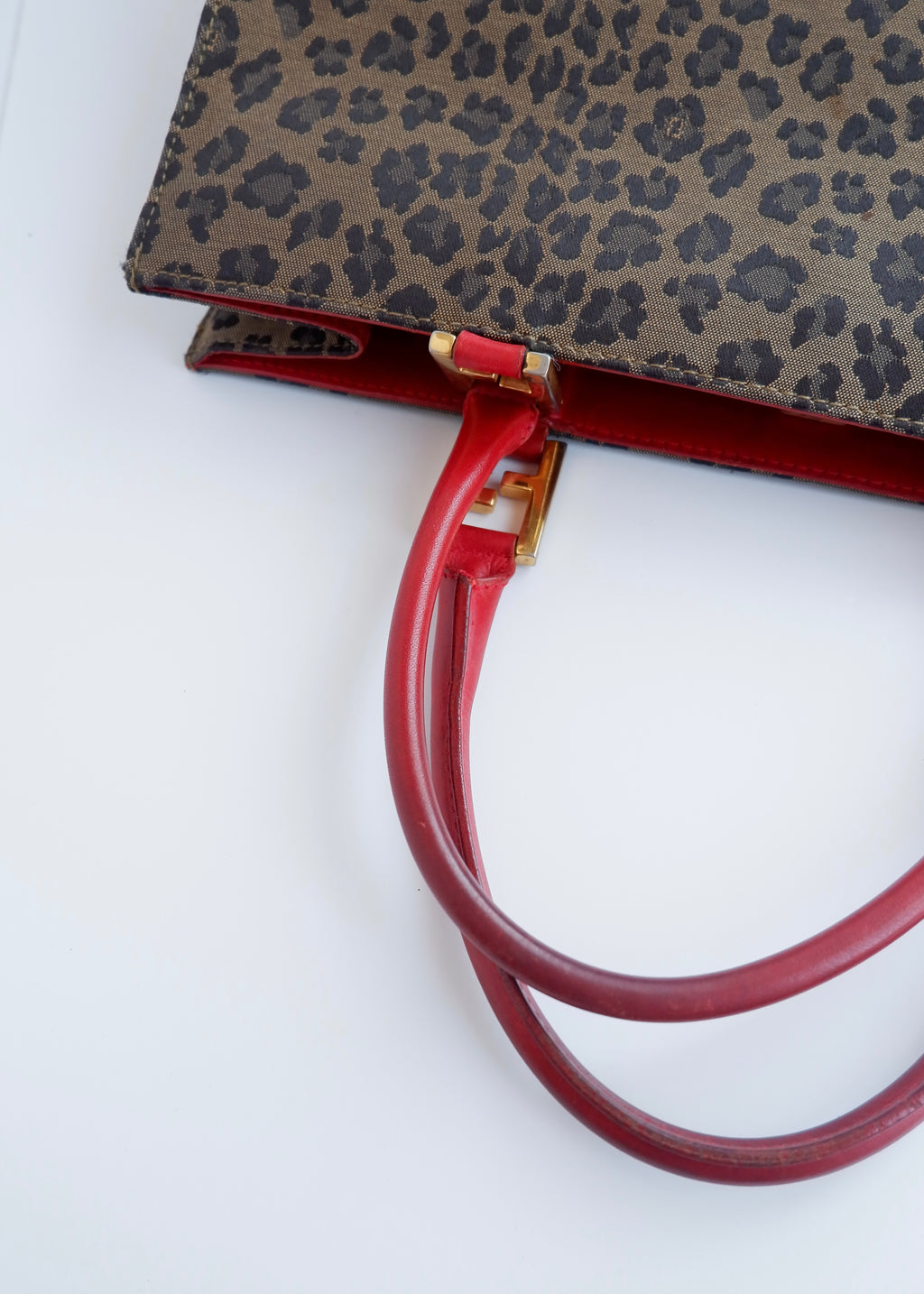 Authentic Preowned Vintage Fendi Animal Print Tote