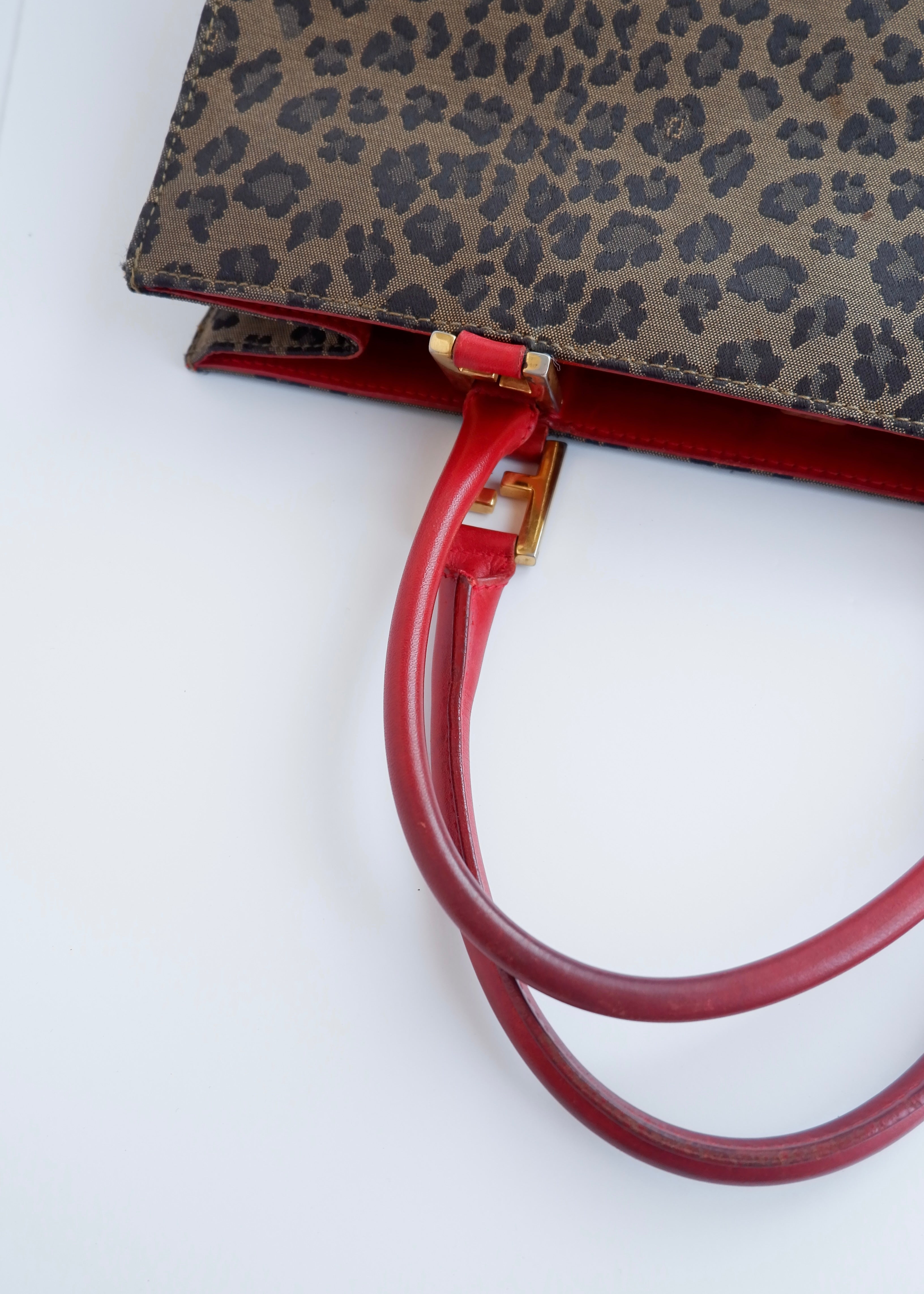 Authentic Preowned Vintage Fendi Animal Print Tote