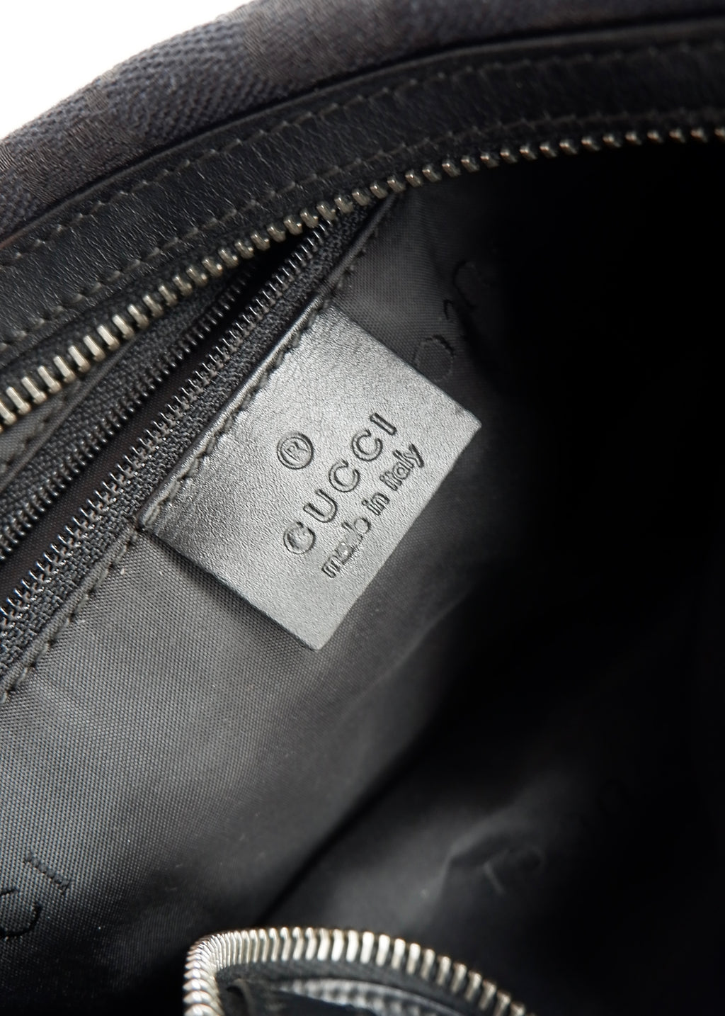 Authentic Preowned Gucci Black GG Canvas SHW Shoulder Bag