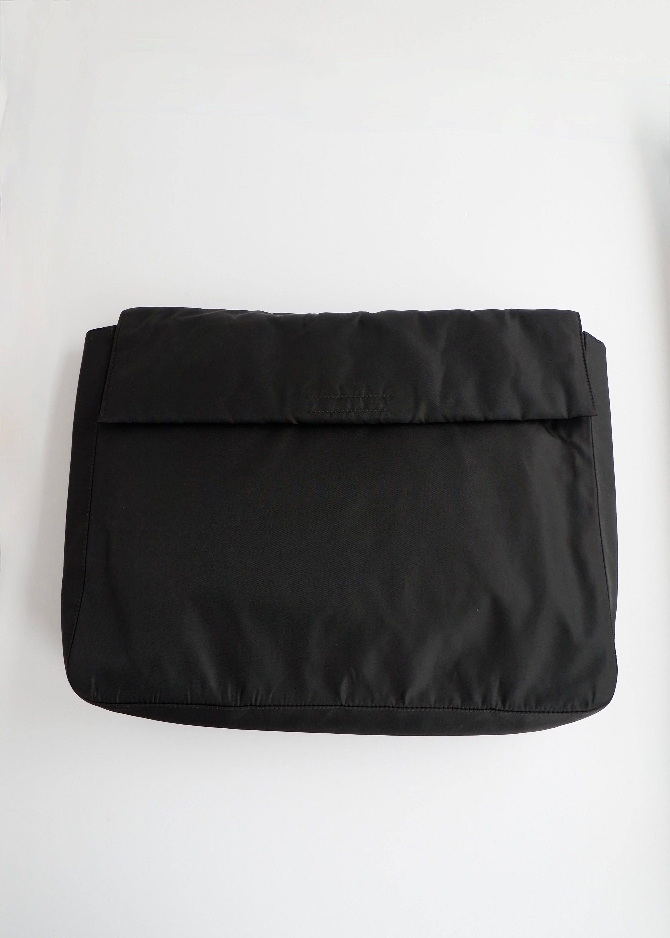 Preowned Prada Black Nylon Large Pouch/ Clutch