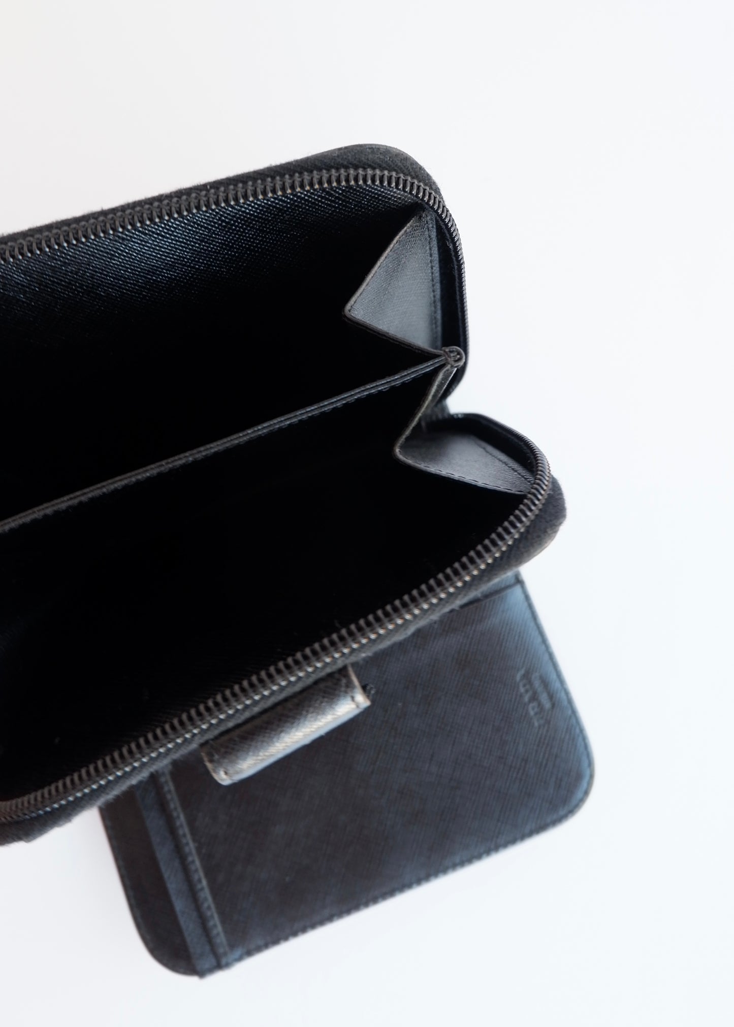 Authentic Preowned Prada Black Saffiano Leather Bi-Fold Wallet
