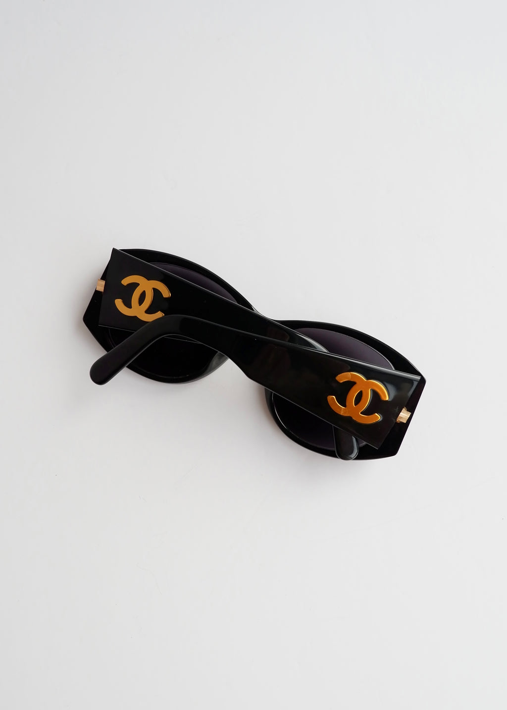 Authentic Preowned Vintage Chanel Black CC Logo Sunglasses