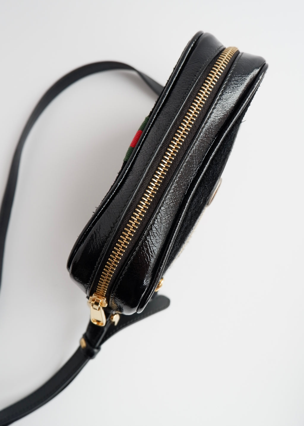 Authentic Preowned Gucci Black Suede Ophidia Mini Crossbody Bag
