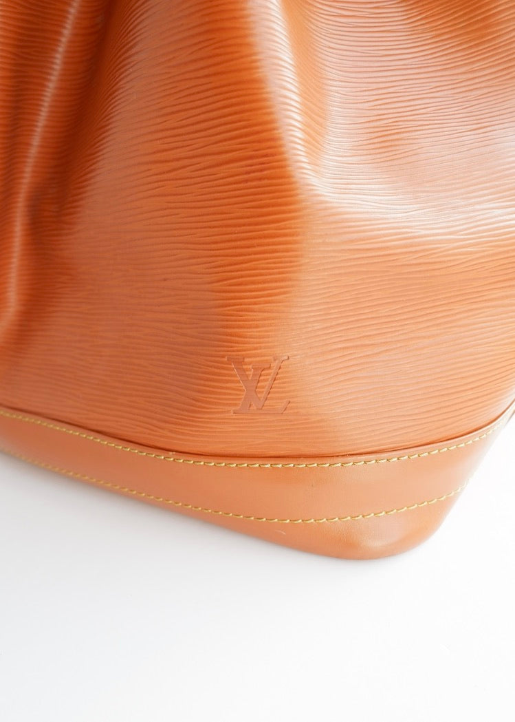 Authentic Preowned Louis Vuitton Brown Leather Epi Noe