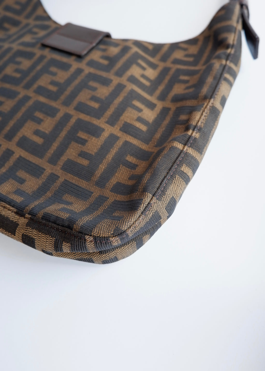 Authentic Preowned Fendi Brown Zucca Shoulder Bag