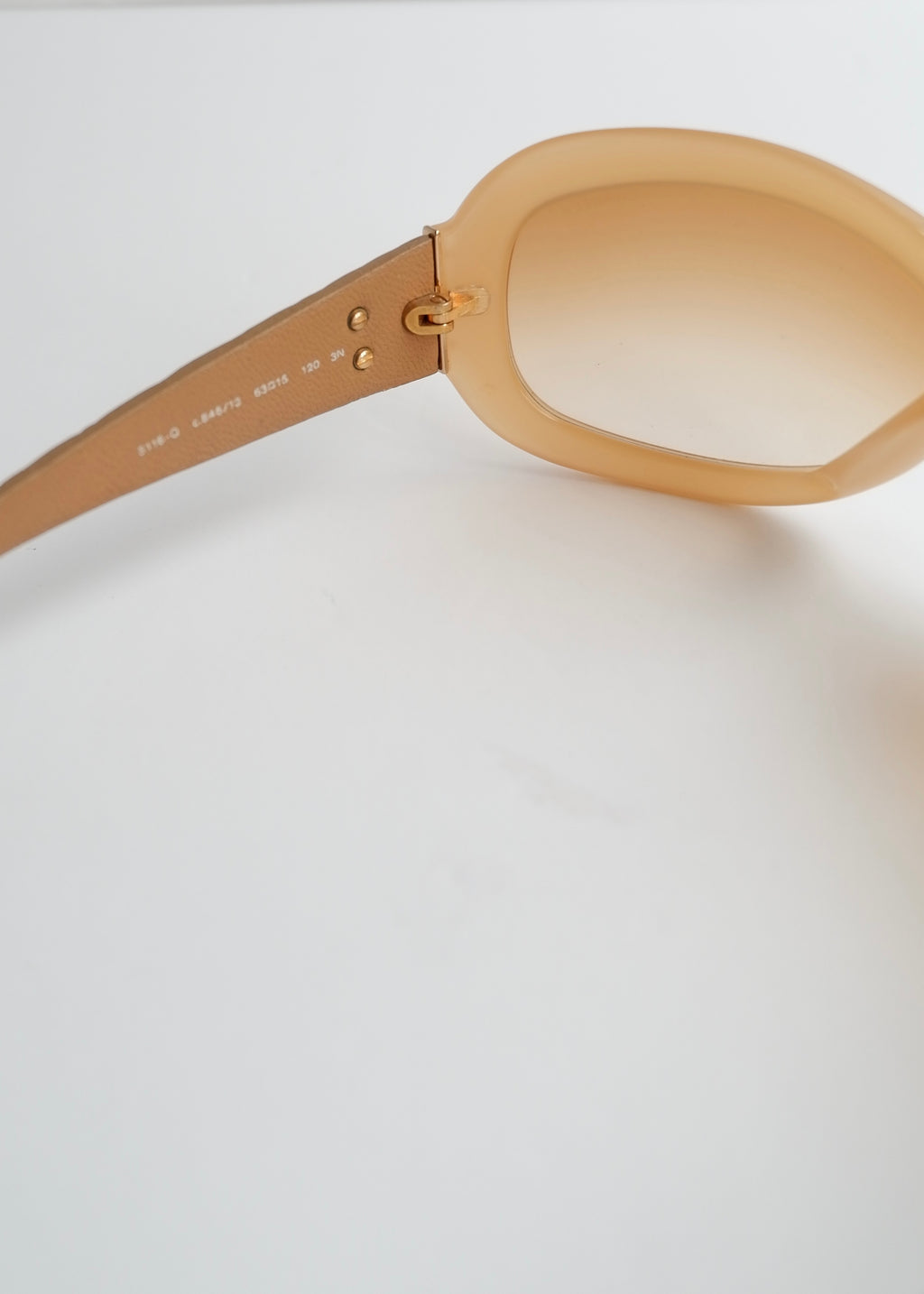 Authentic Preowned VIntage Chanel Beige Square Frame Sunglasses