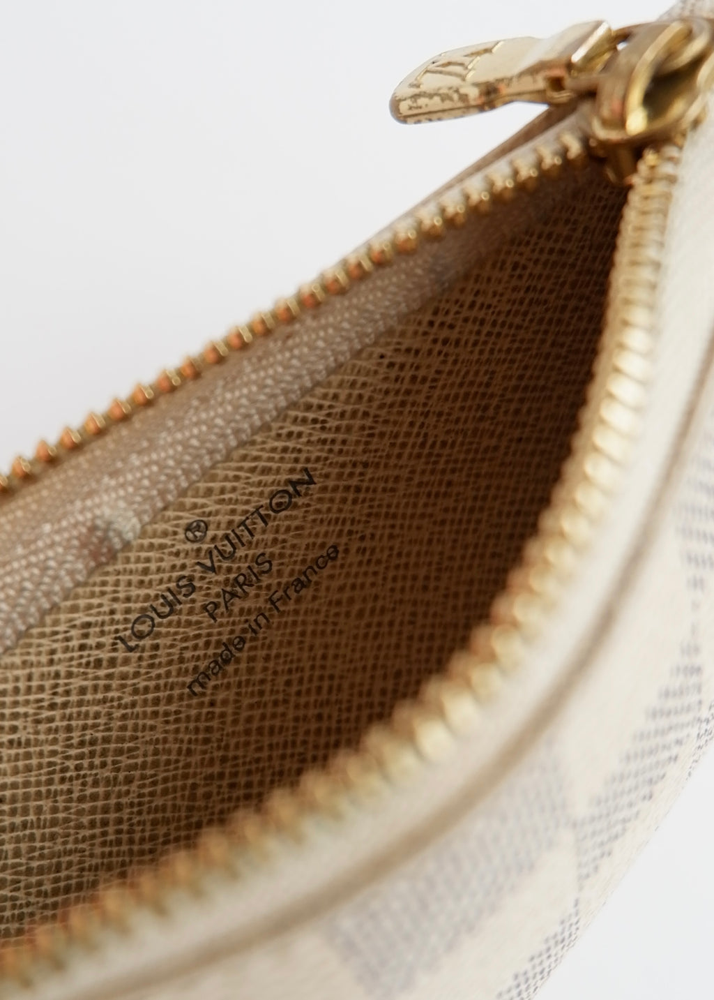 Pochette Clés Louis Vuitton Damier Azur d'occasion authentique