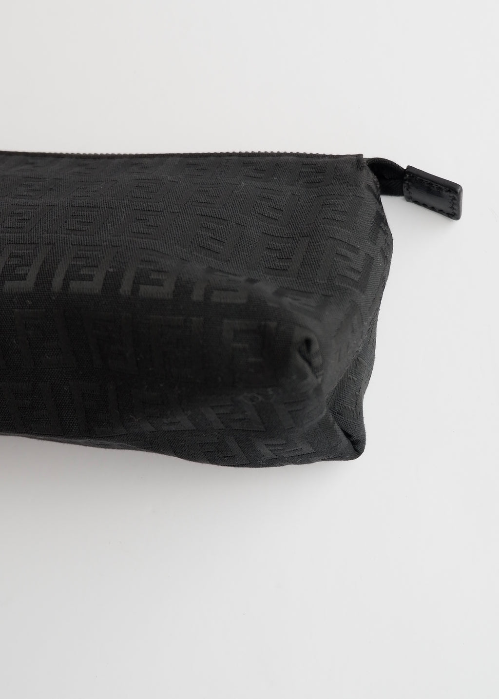 Authentic Preowned Fendi Black Canvas Zucchino Pouch