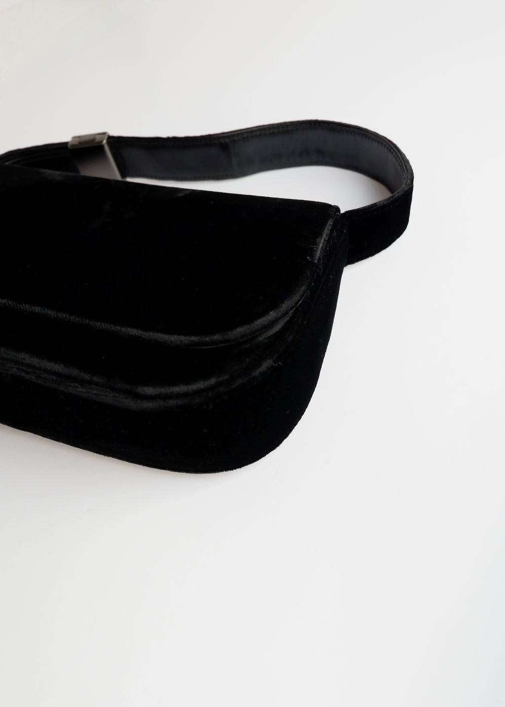 Authentic Preowned Prada Black Velvet Shoulder Bag