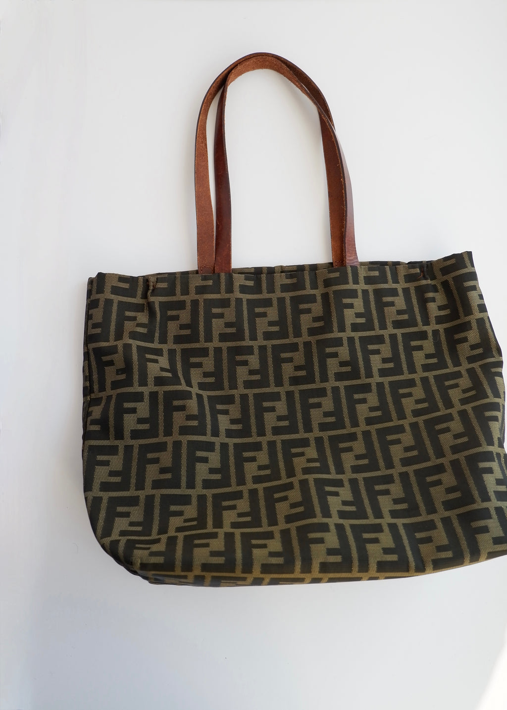 Authentic Preowned Fendi Brown Canvas Zucca Tote Bag