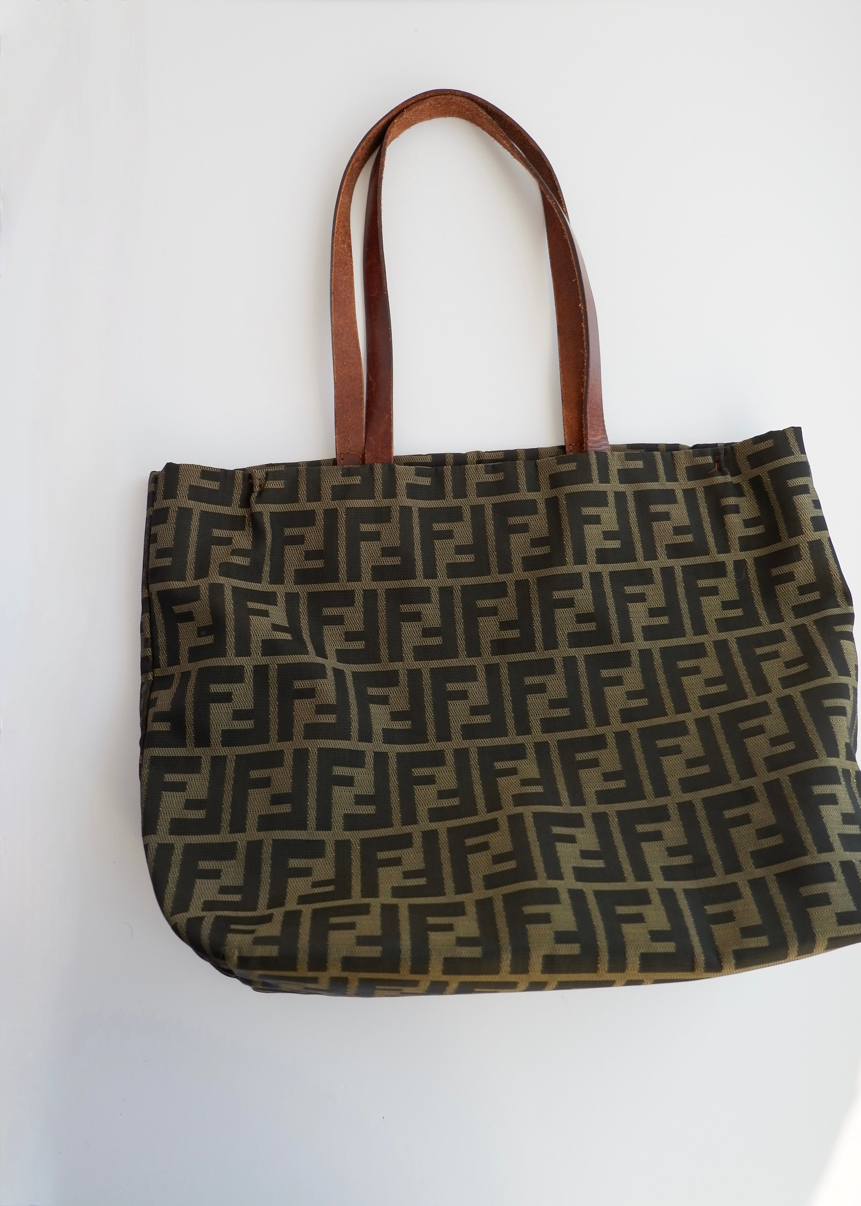 Authentic Preowned Fendi Brown Canvas Zucca Tote Bag