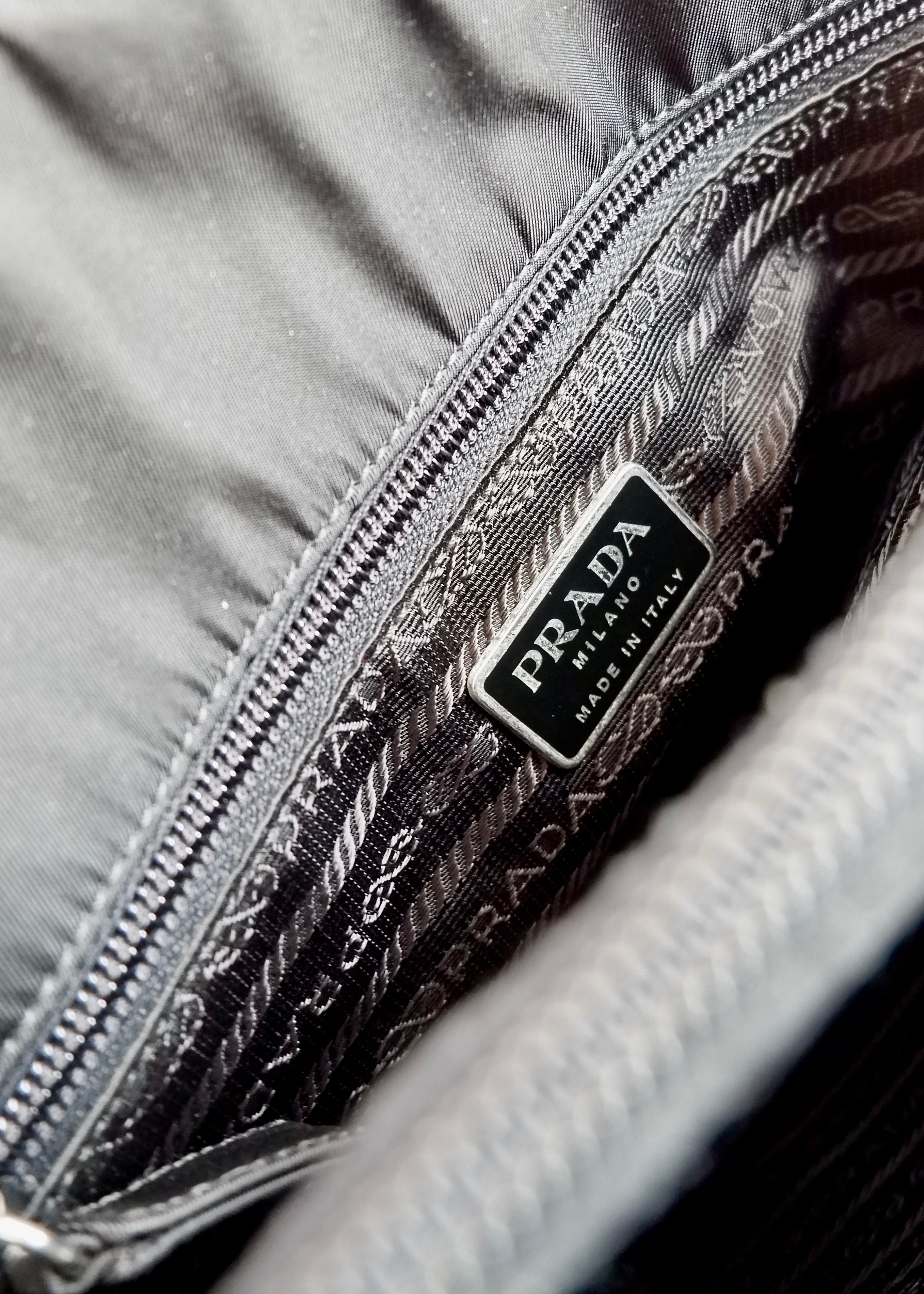 Authentic Preowned Prada Black Nylon Top Handle Bag