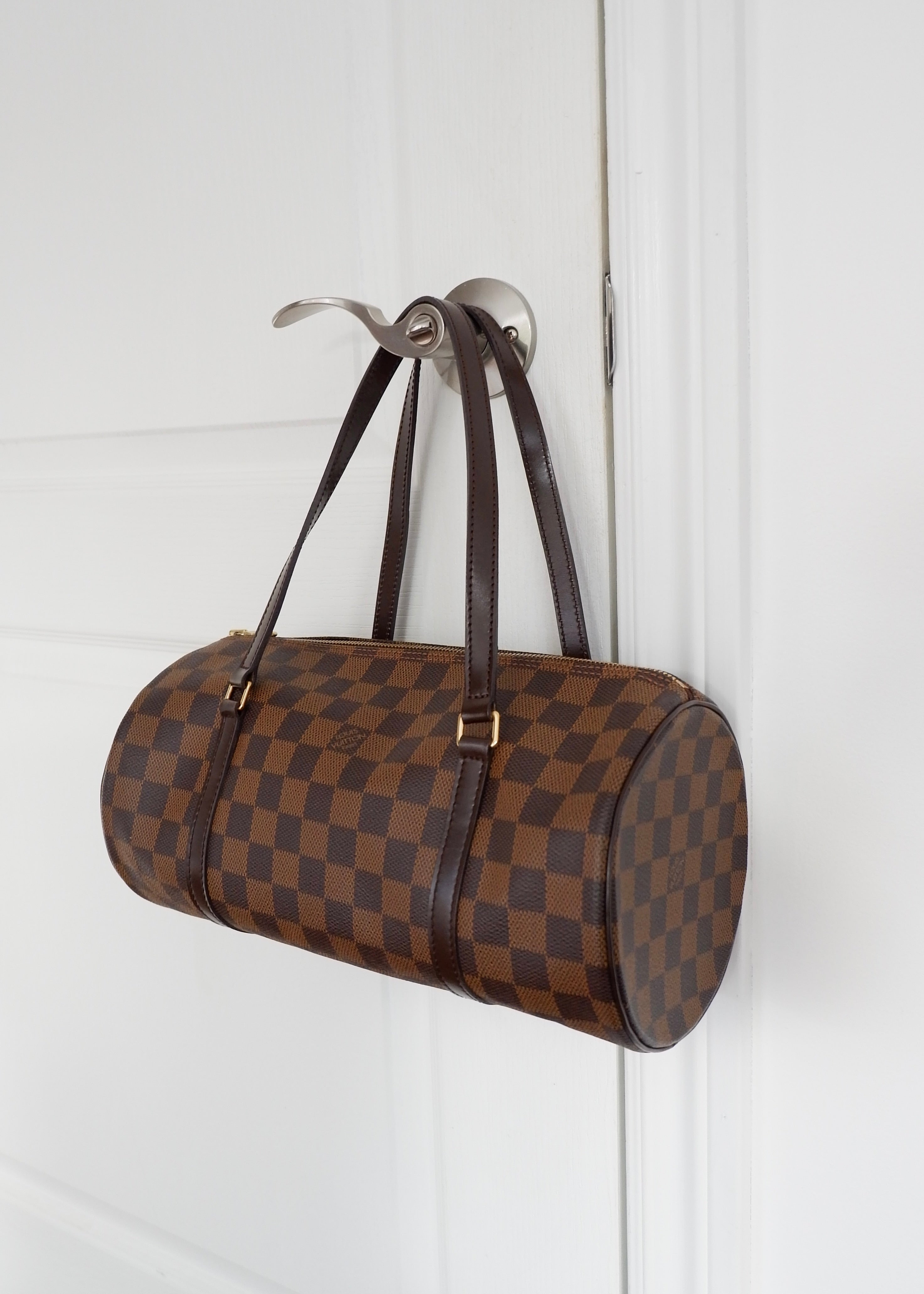 Authentique Sac d'occasion Louis Vuitton Damier Ebene Papillon 30