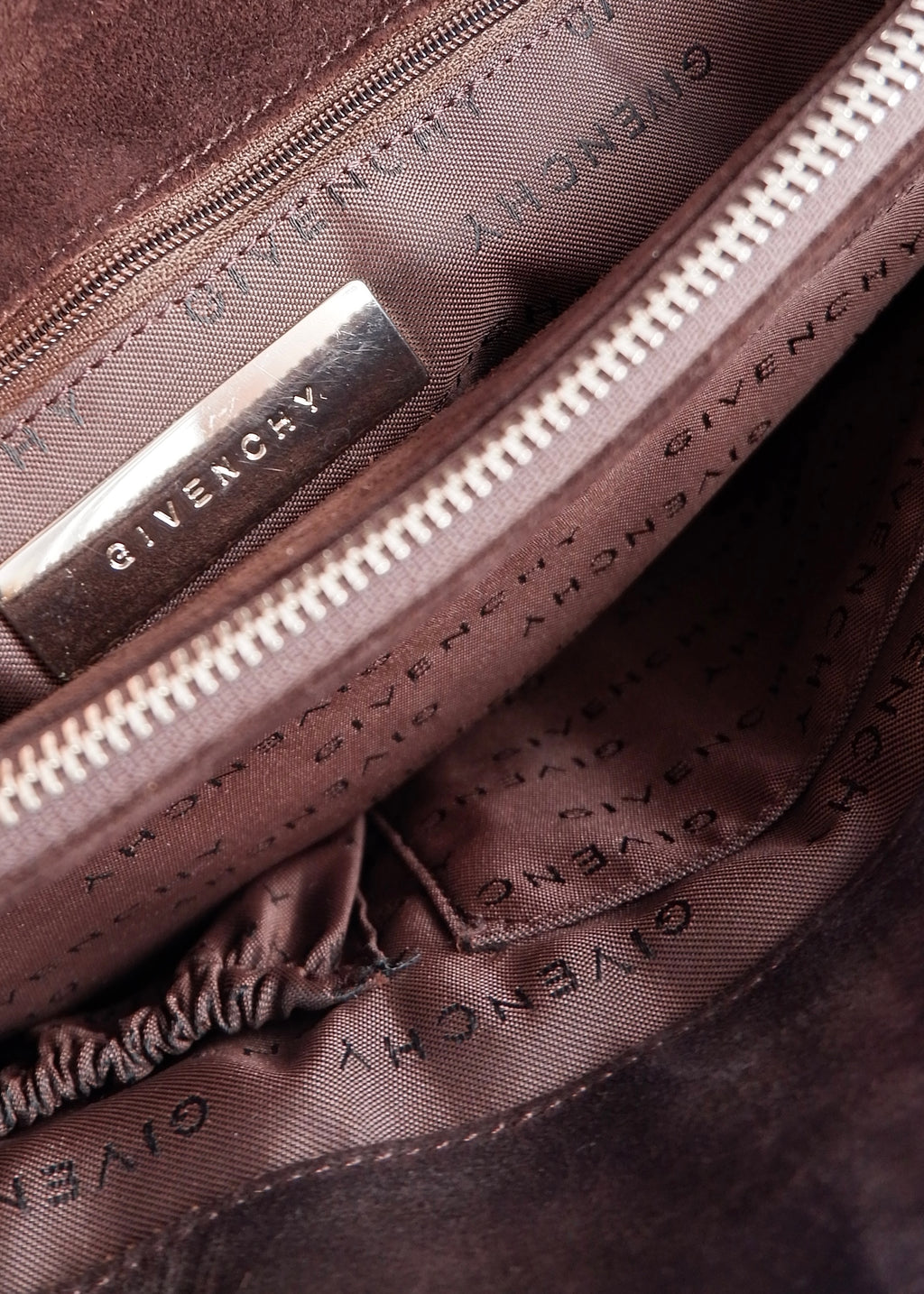 Sac cabas Givenchy en daim marron authentique d'occasion