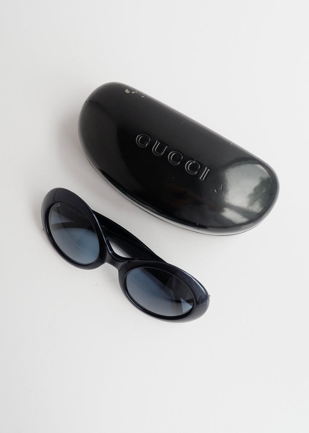 Authentic Preowned Gucci Navy Blue Round Frame Sunglasses