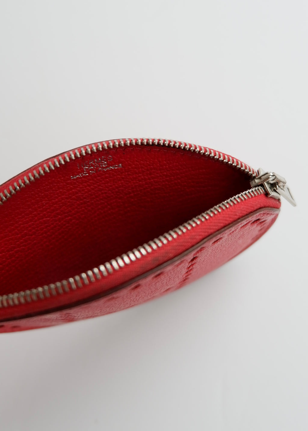 Porte-monnaie Hermès Evelyne en cuir Rose Tyrien d'occasion authentique