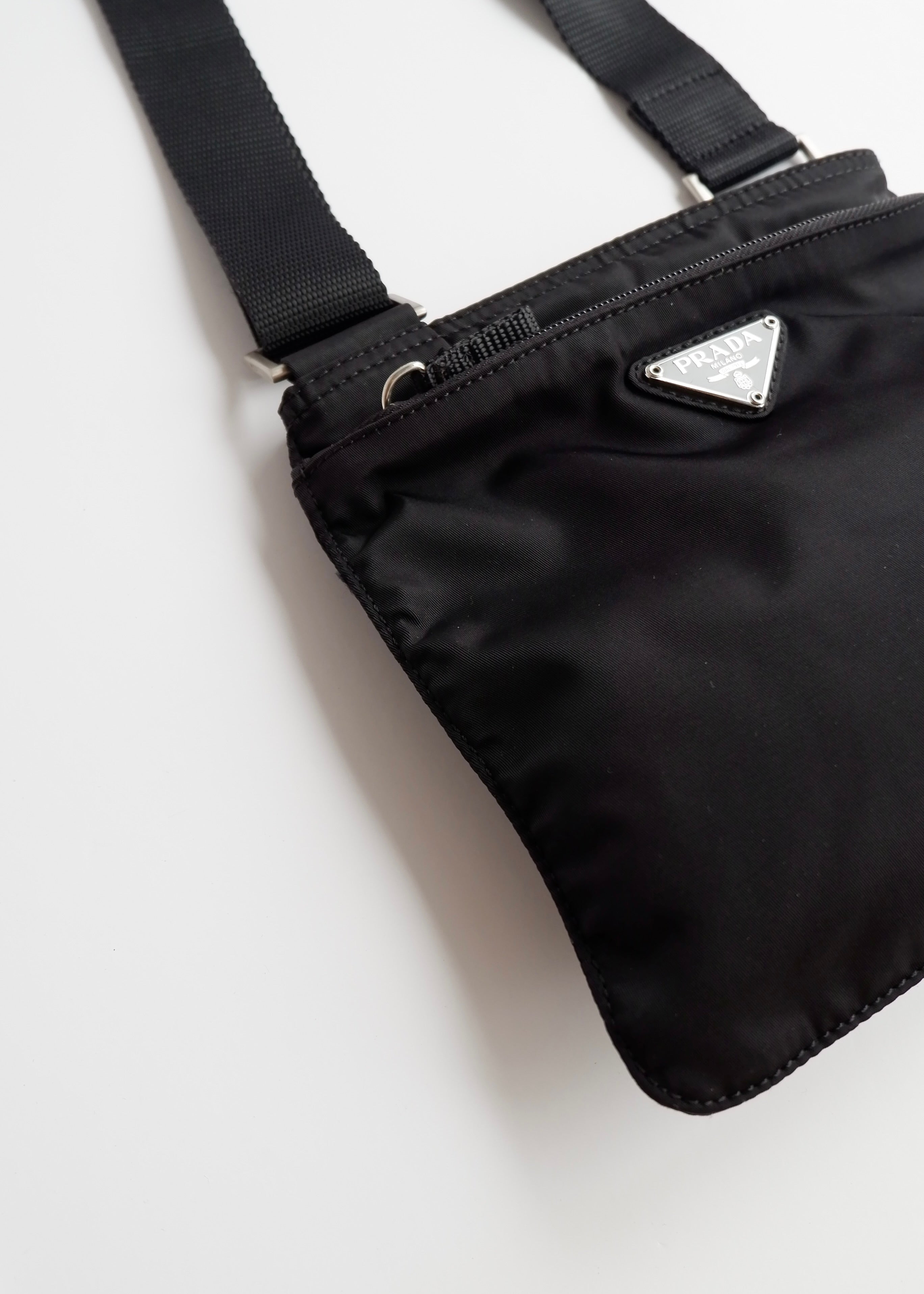 Authentic Preowned Prada Black Nylon Crossbody