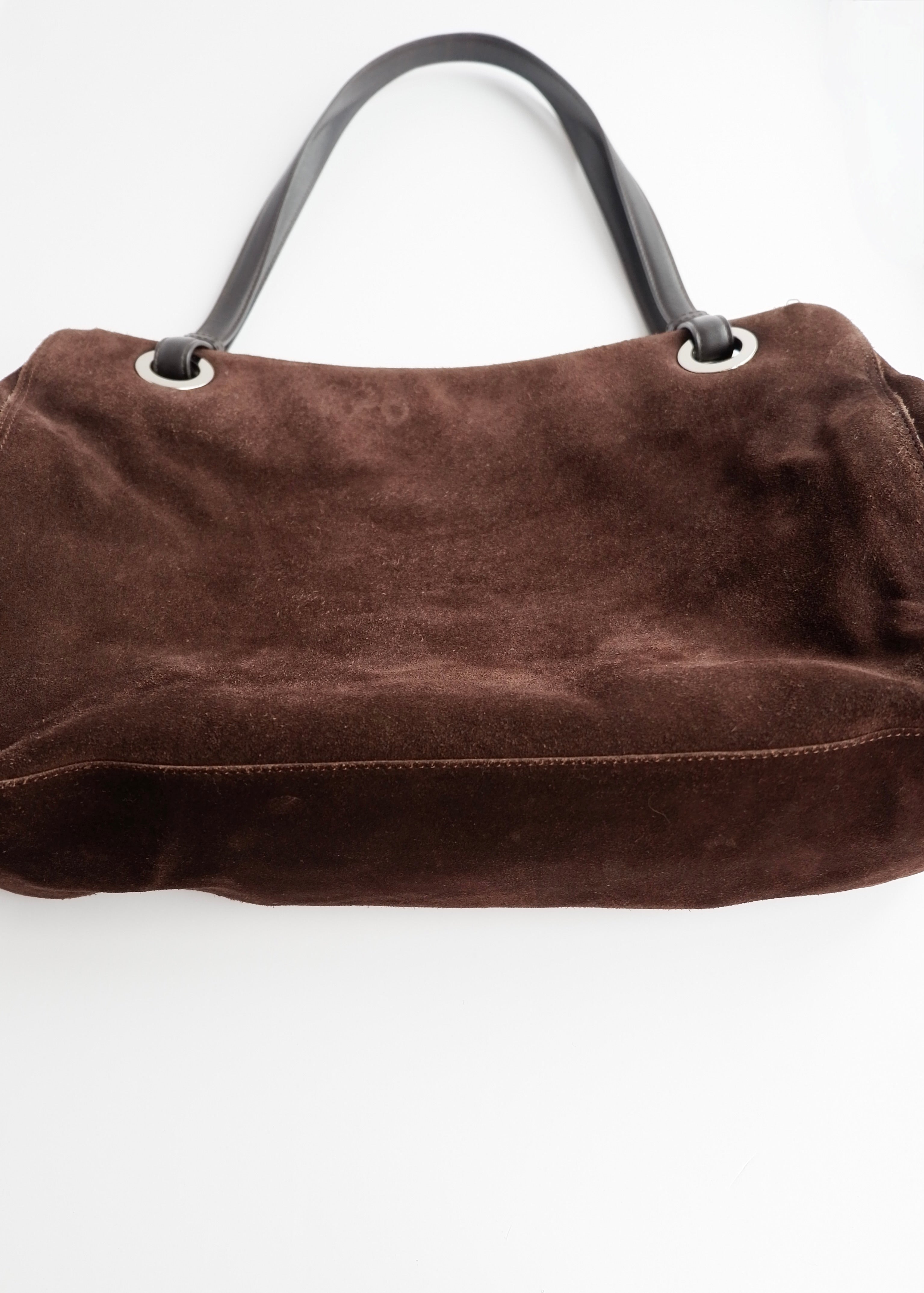 Sac cabas Givenchy en daim marron authentique d'occasion
