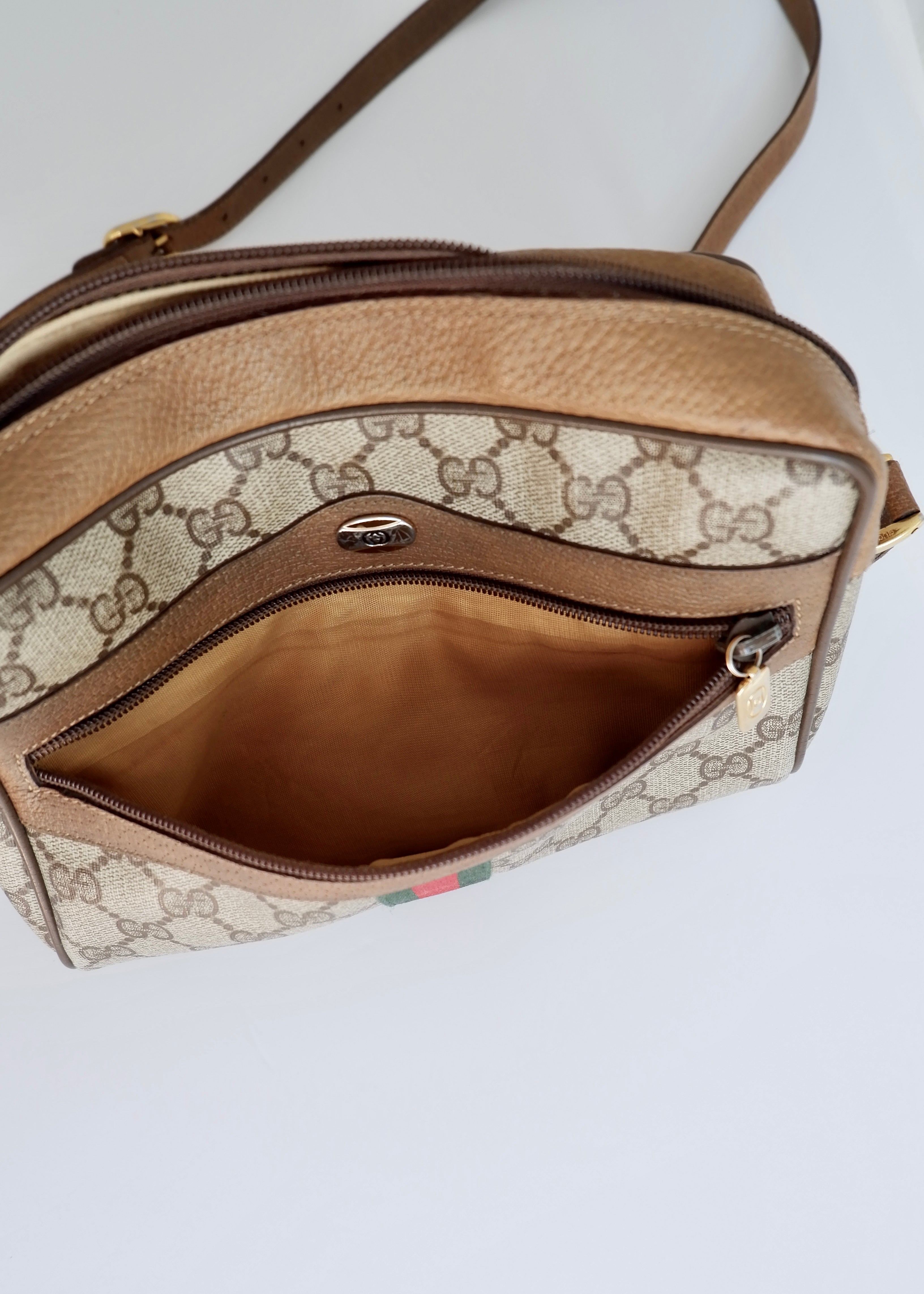 Authentic Preowned Gucci Anniversary Collection Brown Camera Bag