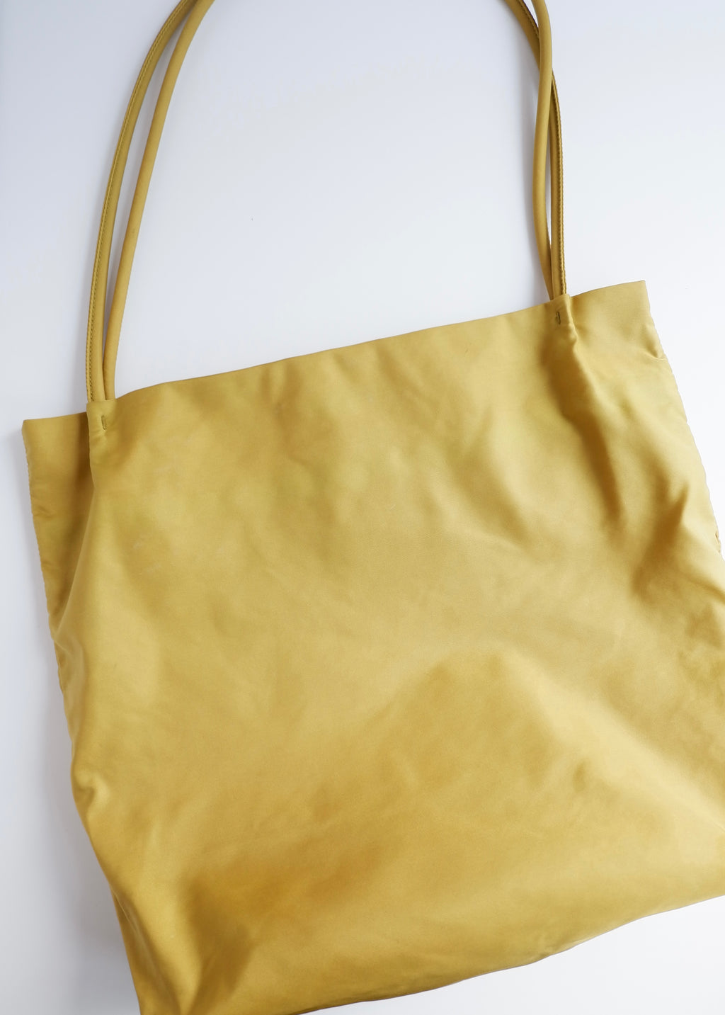 Authentique Sac Cabas Prada en Nylon Vert d'occasion