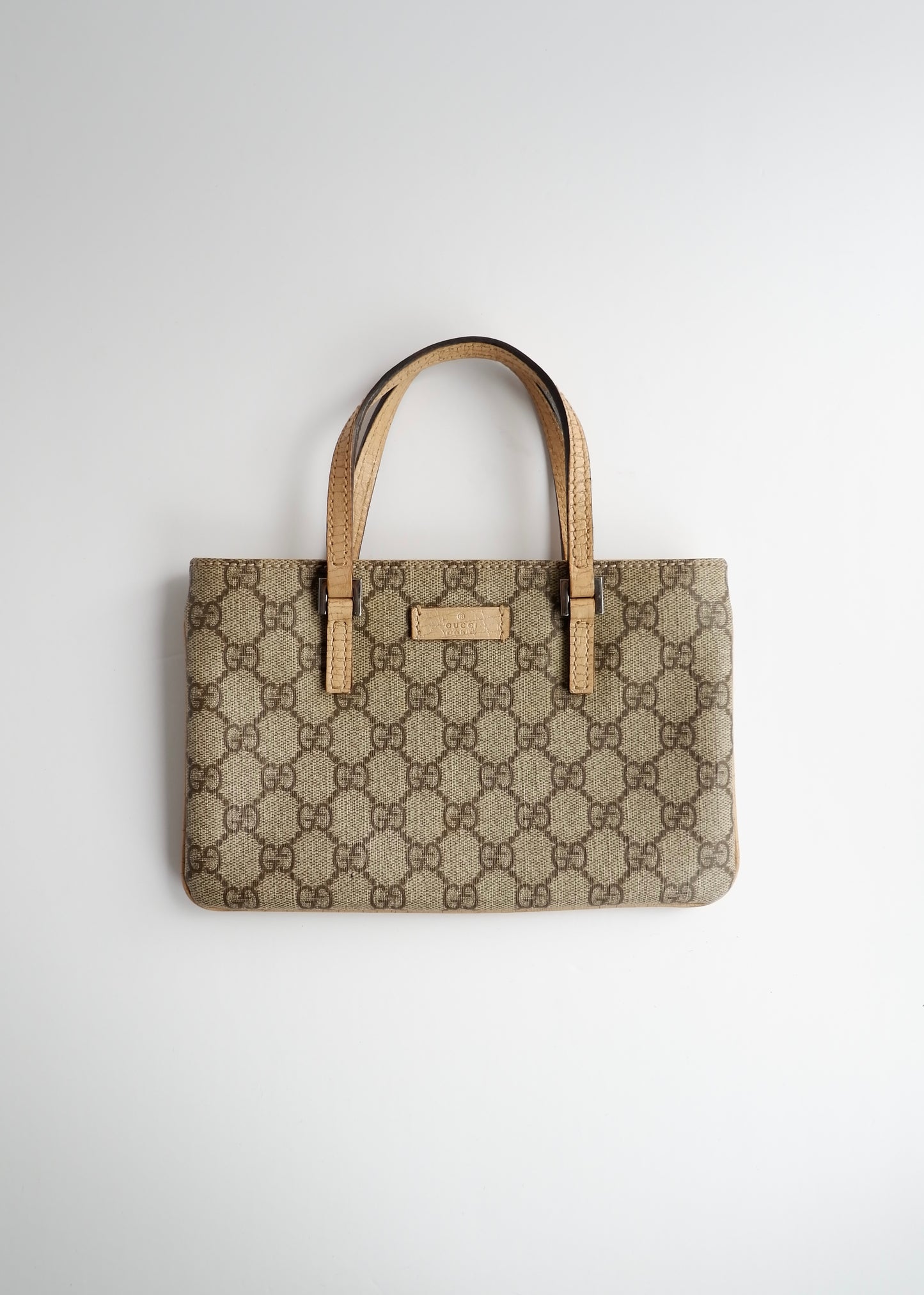 Authentic Preowned Gucci Beige GG Canvas Mini Handbag