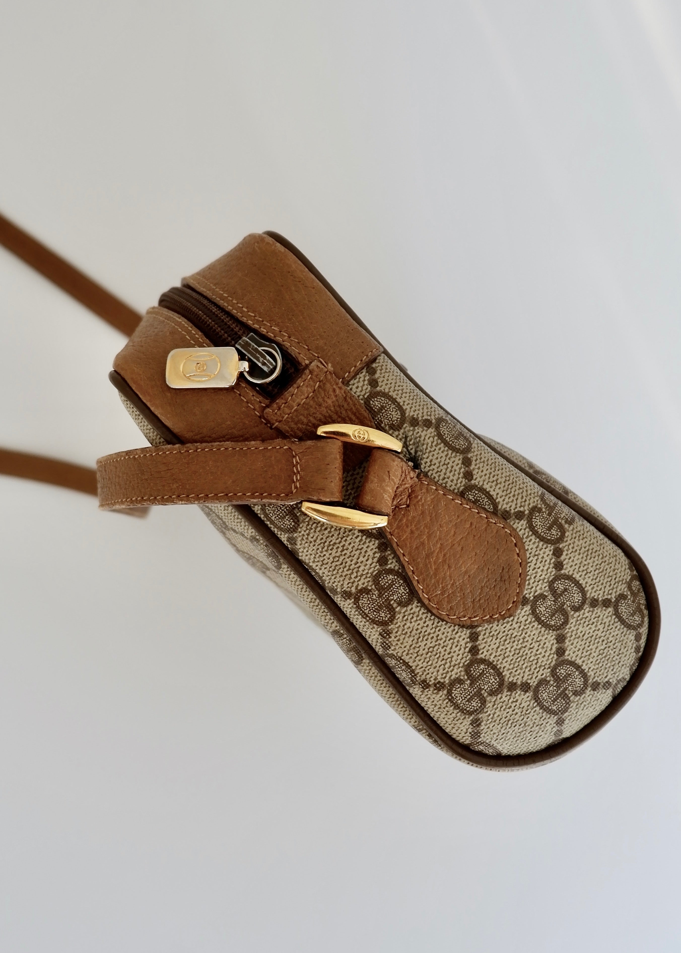 Authentic Preowned Gucci Anniversary Collection Brown Camera Bag