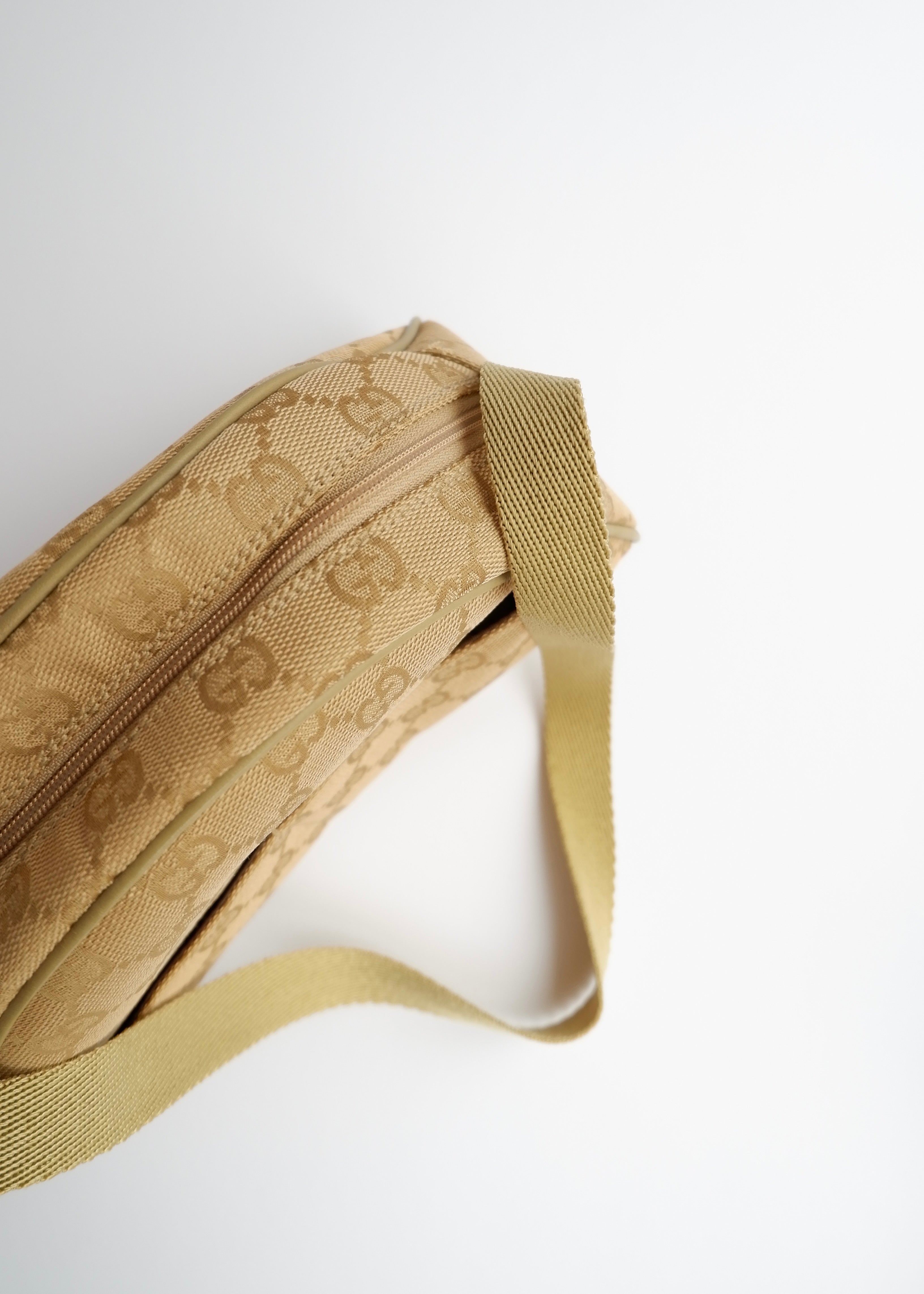 Authentic Preowned Gucci Green GG Canvas Half Moon Shoulder Bag
