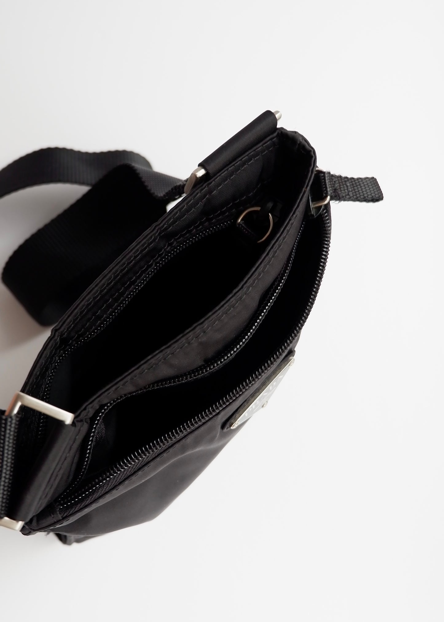 Authentic Preowned Prada Black Nylon Crossbody
