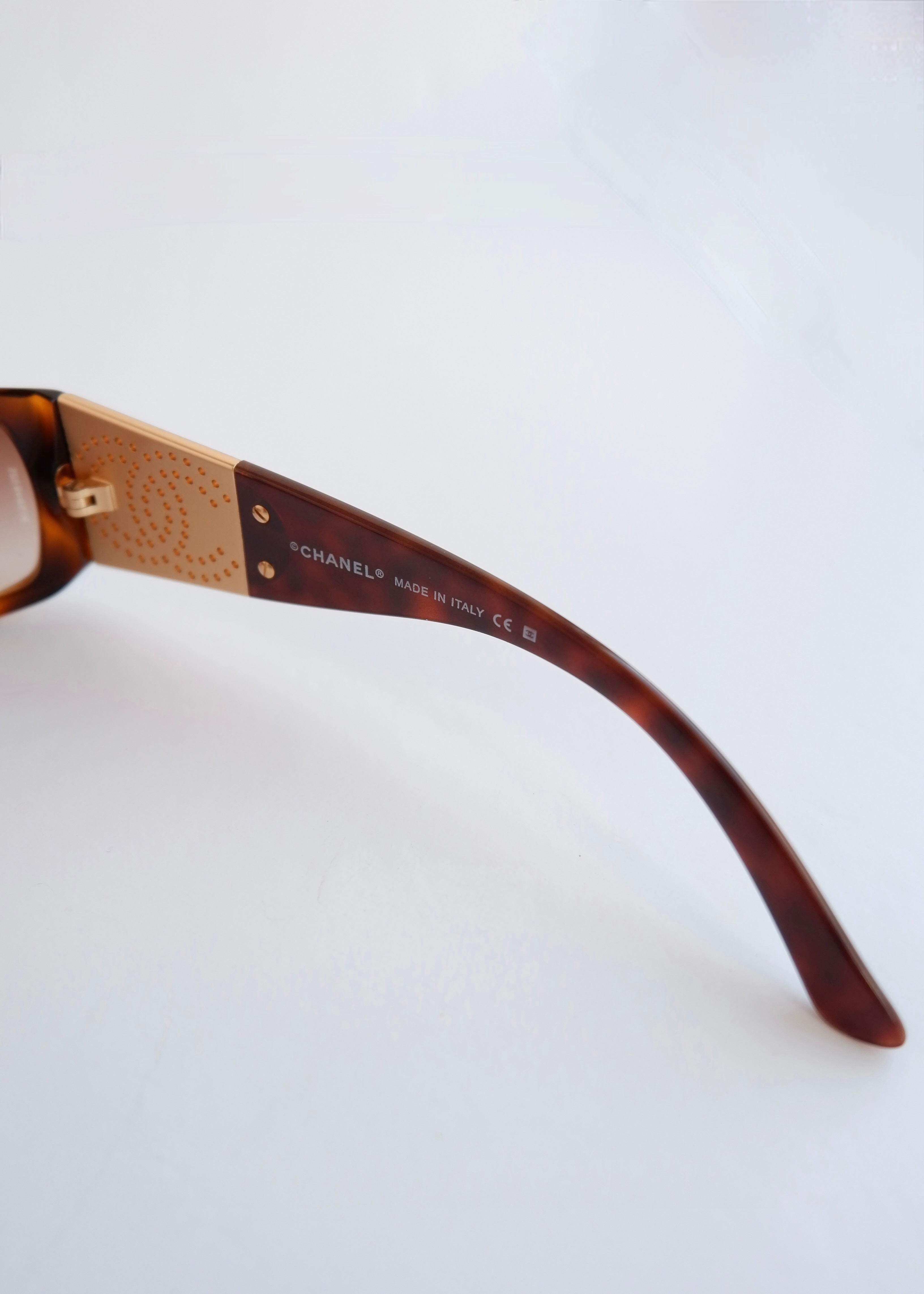 Authentic Preowned Vintage Chanel Brown Square Frame Sunglasses
