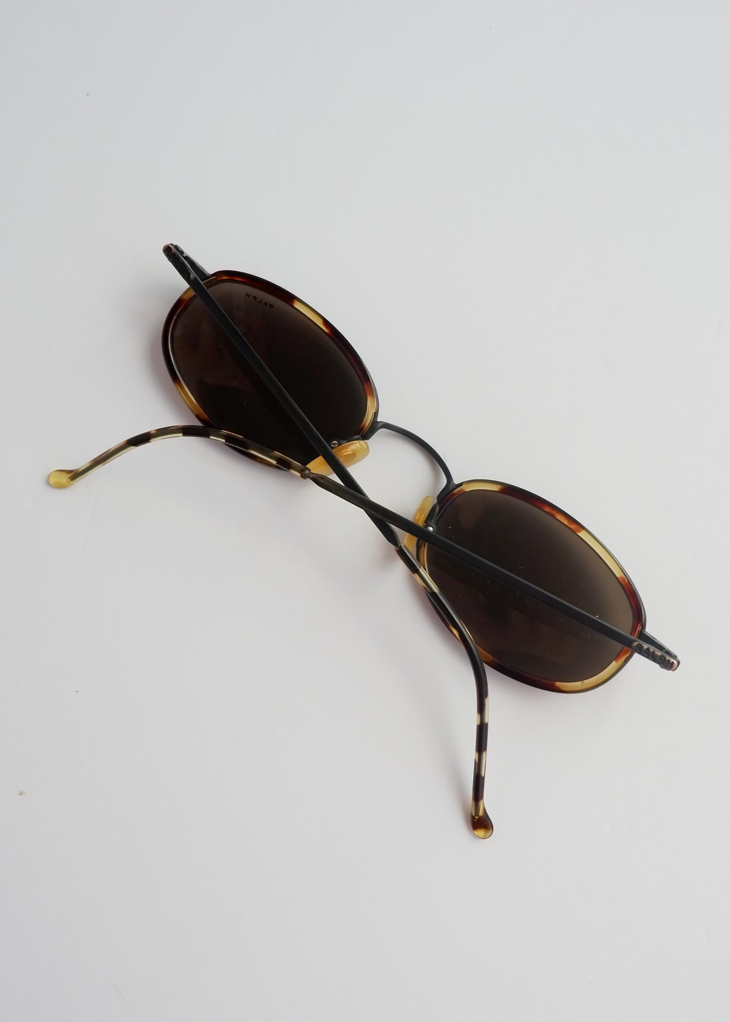 Authentic Preowned Polo Ralph Lauren Tortoise Round Frame Sunglasses