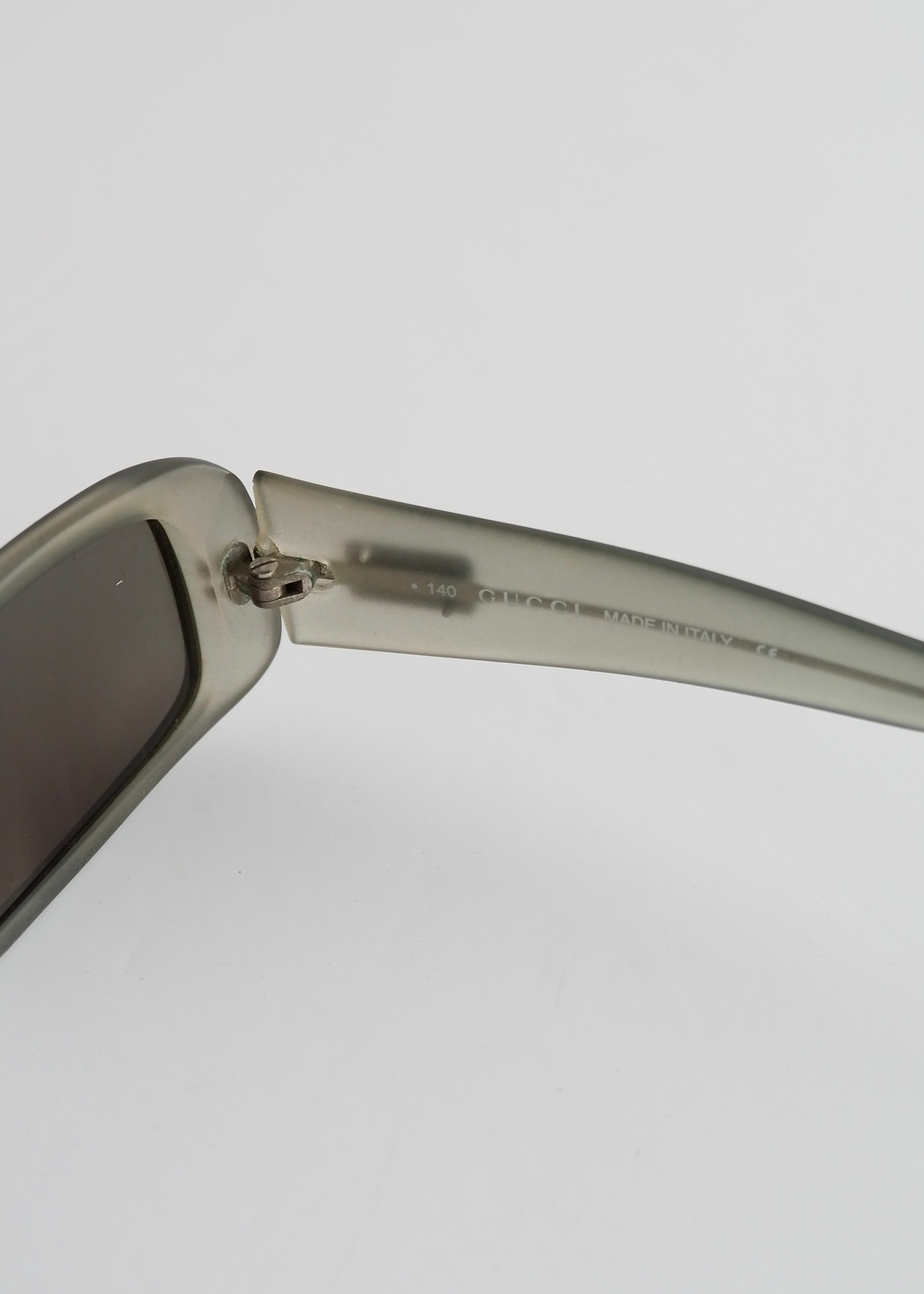 Authentic Preowned Gucci Grey Acetate Square Frame Sunglasses