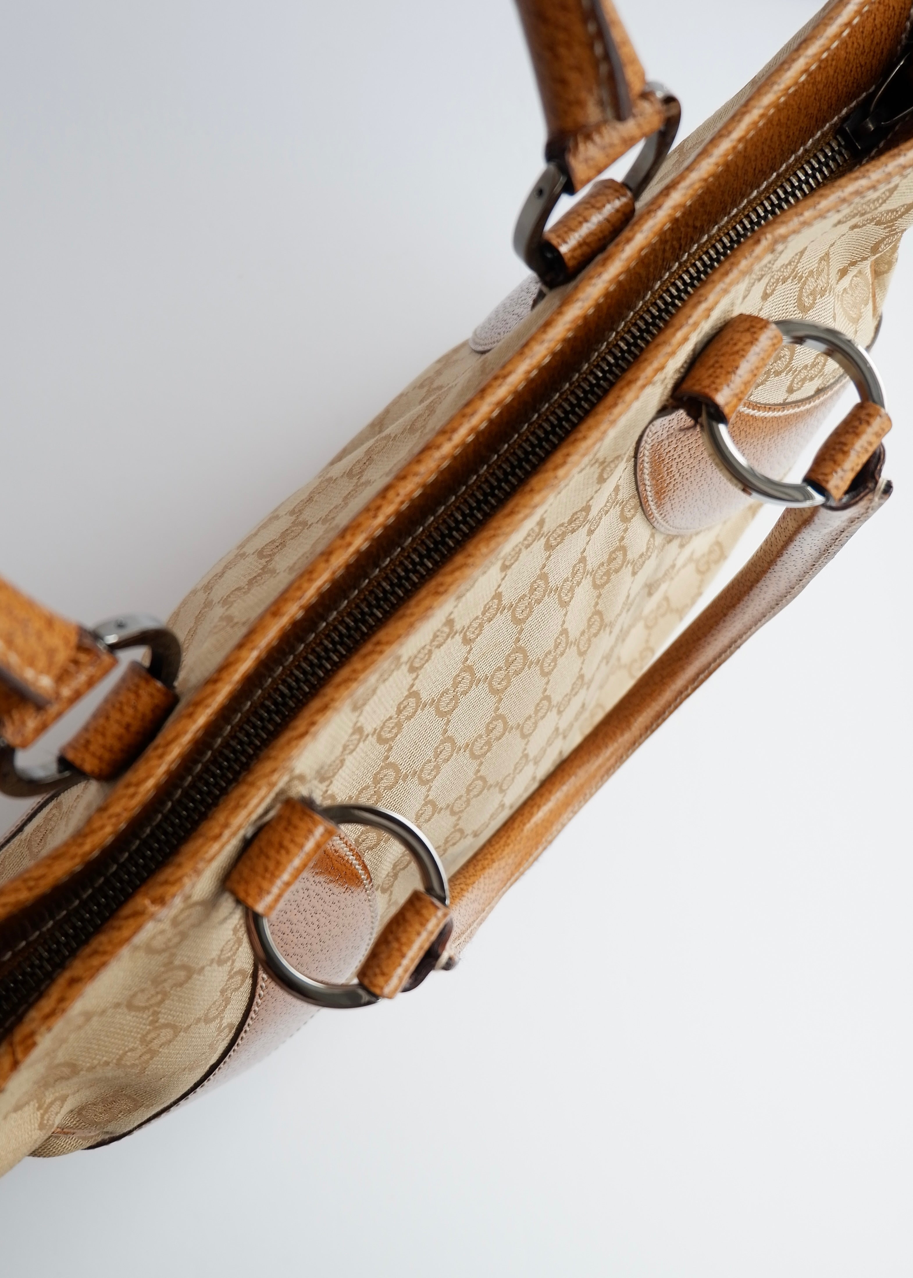 Authentic Preowned Gucci Caramel Brown GG Canvas Shoulder Bag