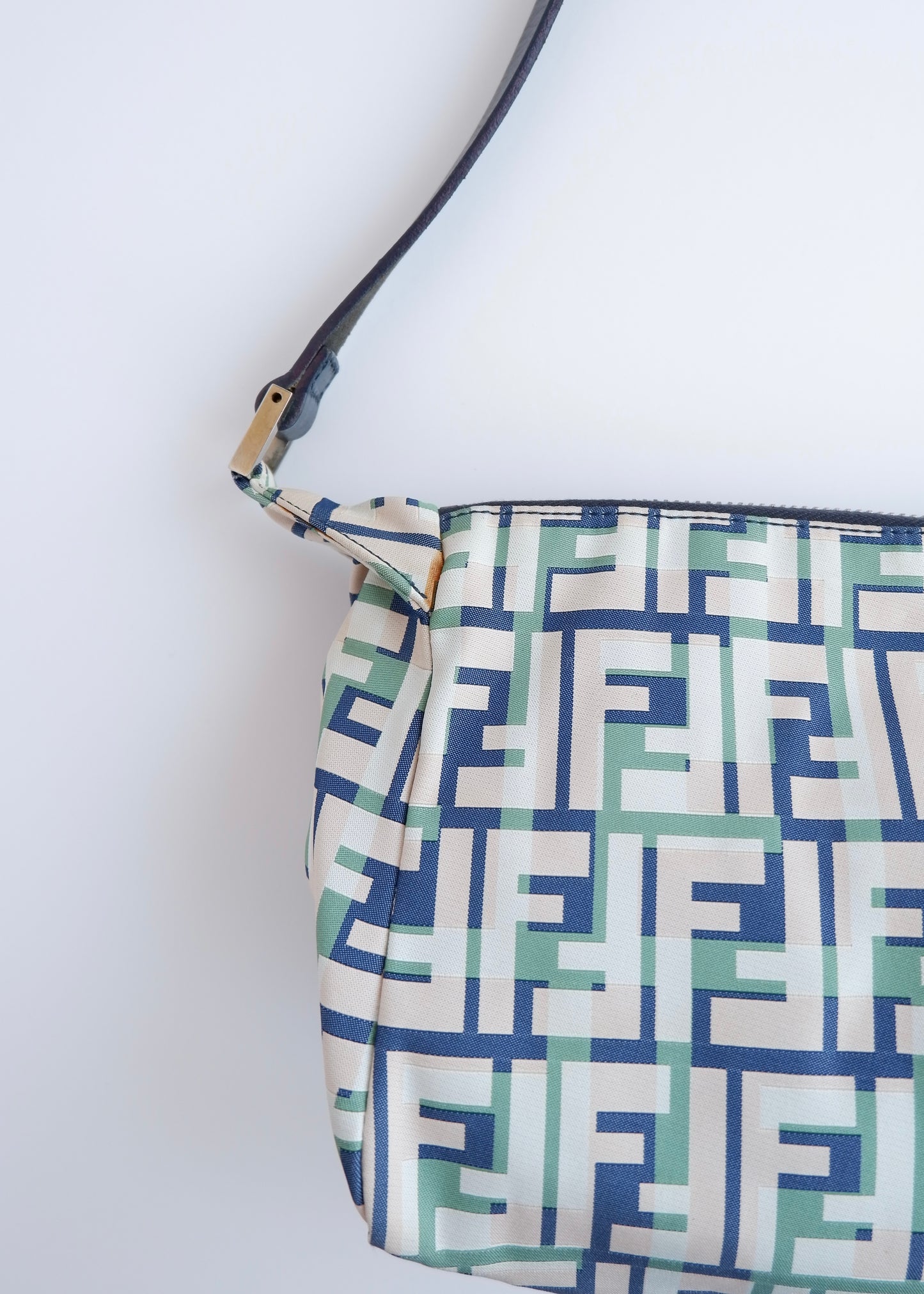 Authentic Preowned Fendi Multi Color Zucca Canvas Shoulder Bag