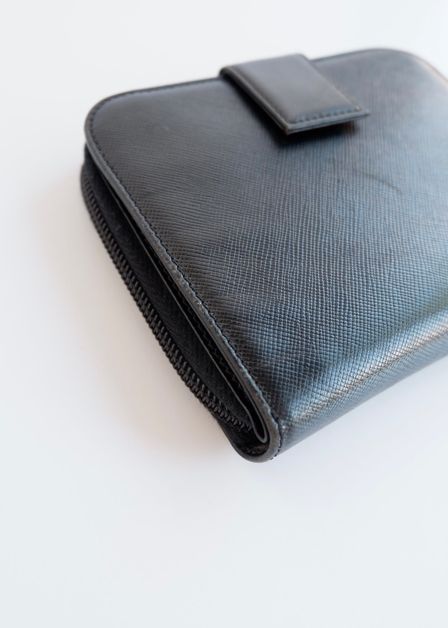 Authentic Preowned Prada Black Saffiano Leather Bi-Fold Wallet