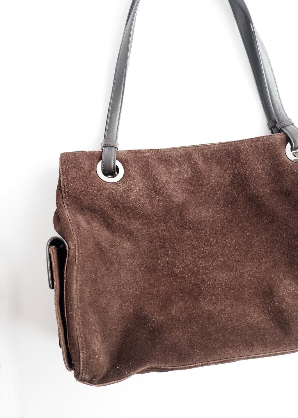 Sac cabas Givenchy en daim marron authentique d'occasion